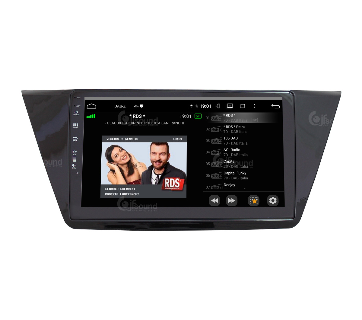 JFSound UP-PRO JF-131WT autoradio Android per Volkswagen Touran