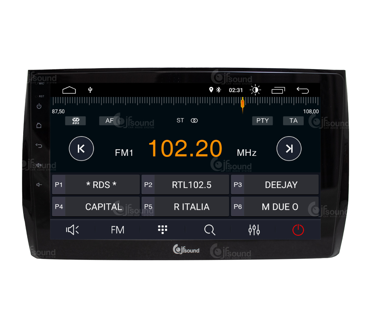 JFSound X7C-PRO JF-031SK autoradio Android Kodiaq DSP