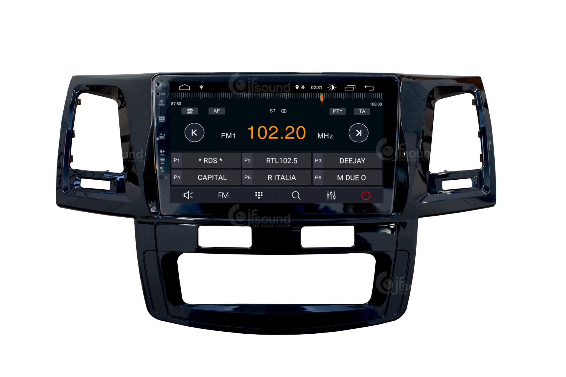 JFSound X7C-PRO JF-039TH-X7C-1-PRO autoradio Toyota Hilux DSP