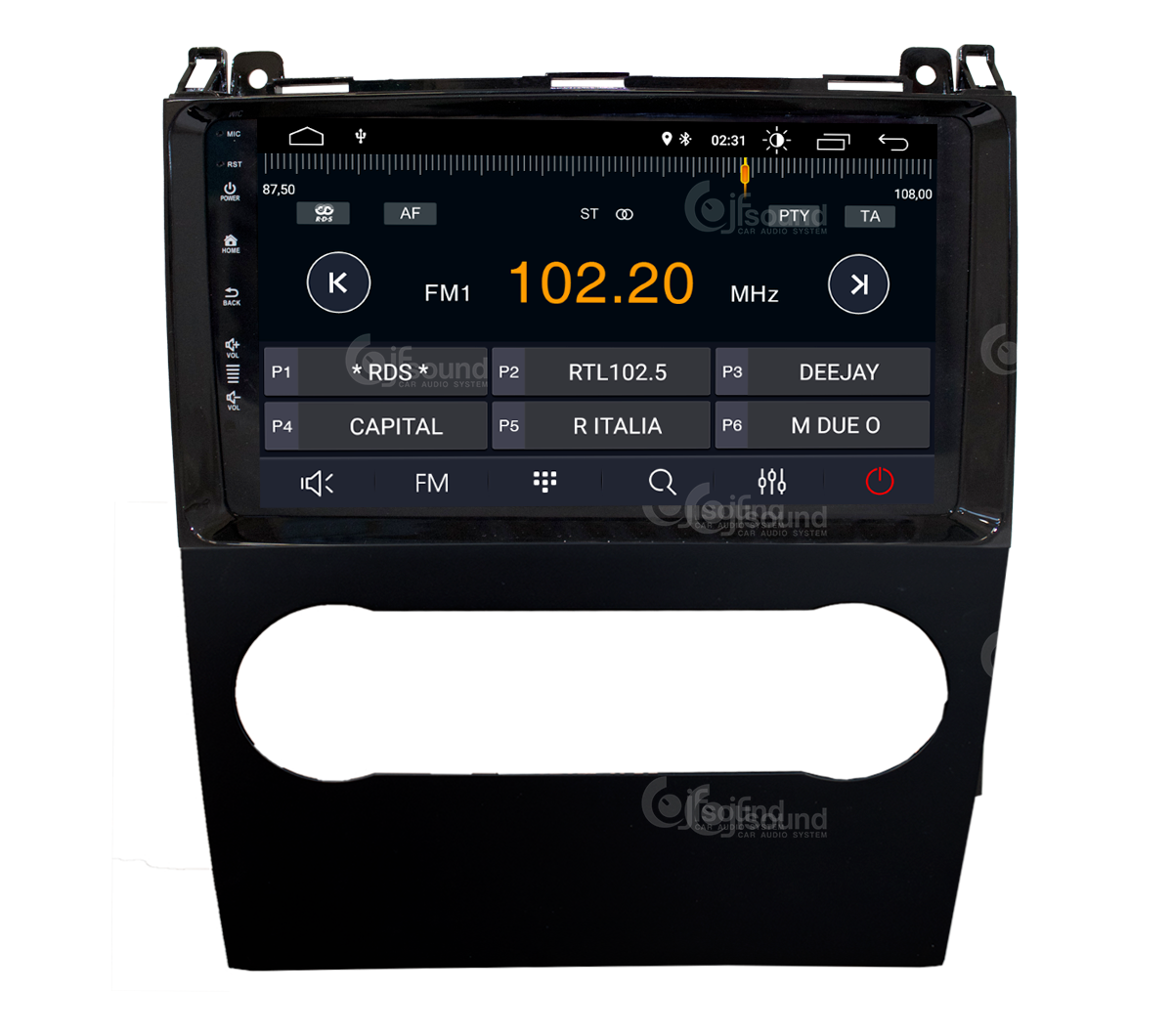 JFSound X7C-PRO JF-139MA autoradio Android 1 DIN DSP
