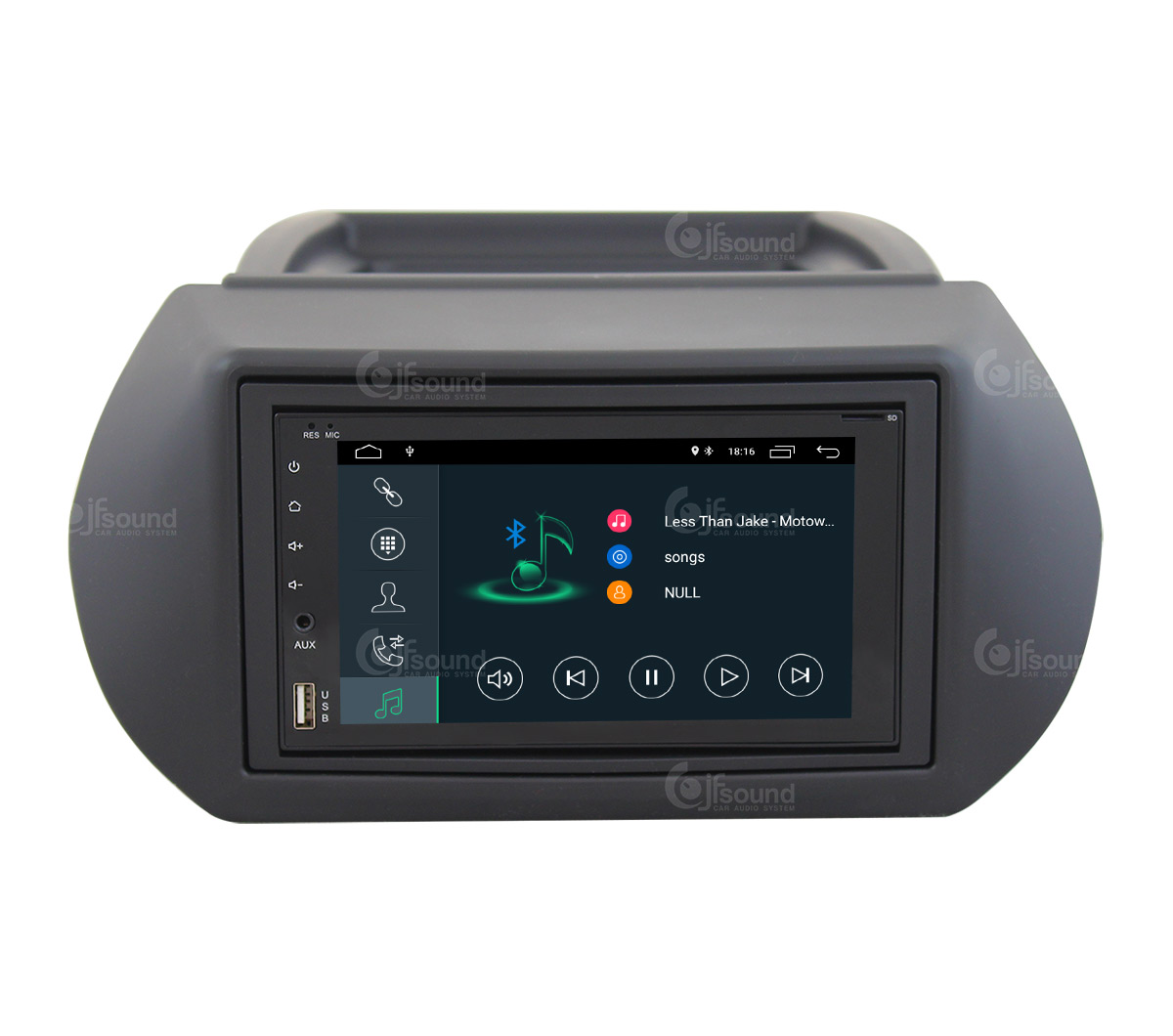 JFSound X7C-PRO JF-227 autoradio Android DSP Fiorino Qubo