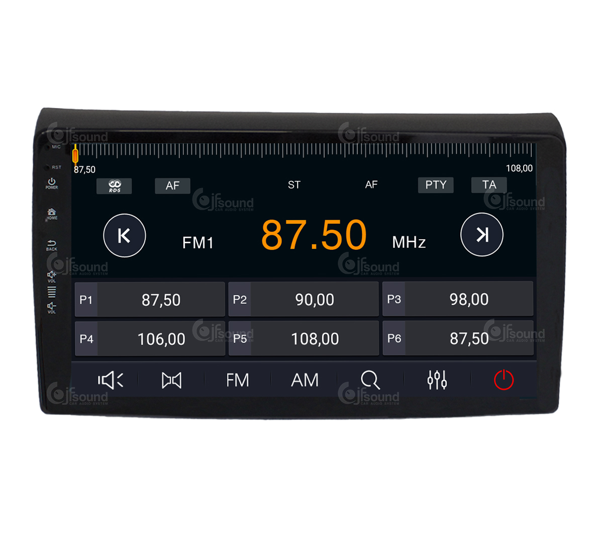 JFSound X9C-PRO JF-039FB-X9C-PRO autoradio Fiat Bravo