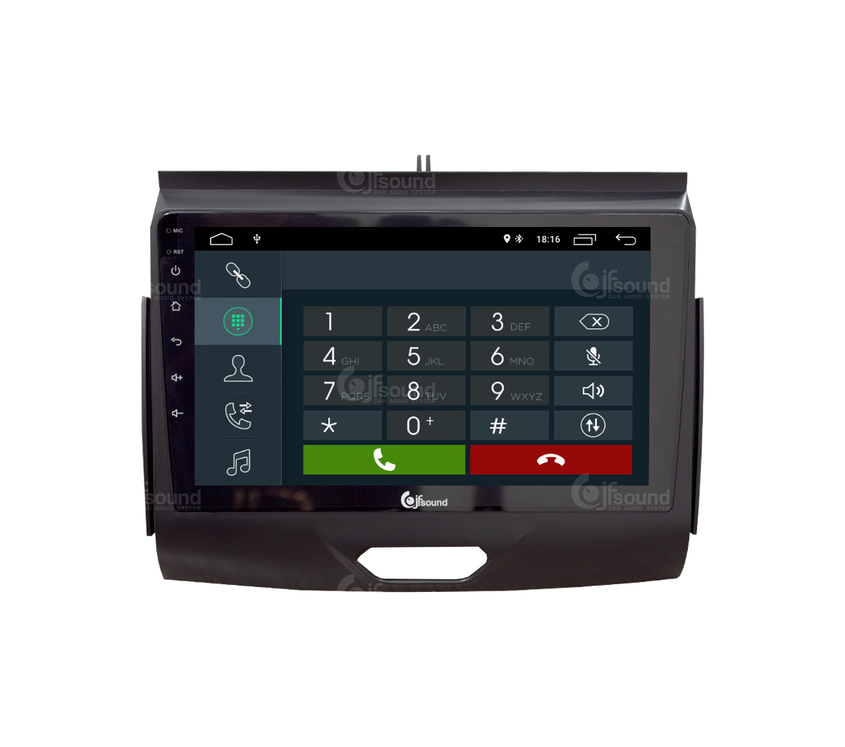 JFSound X7C-PRO JF-439FR autoradio Android Ford Ranger DSP