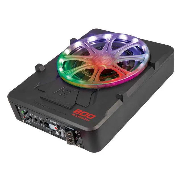 Power Acoustik THIN PUB-10L Subwoofer Attivo 10" 800W RGB