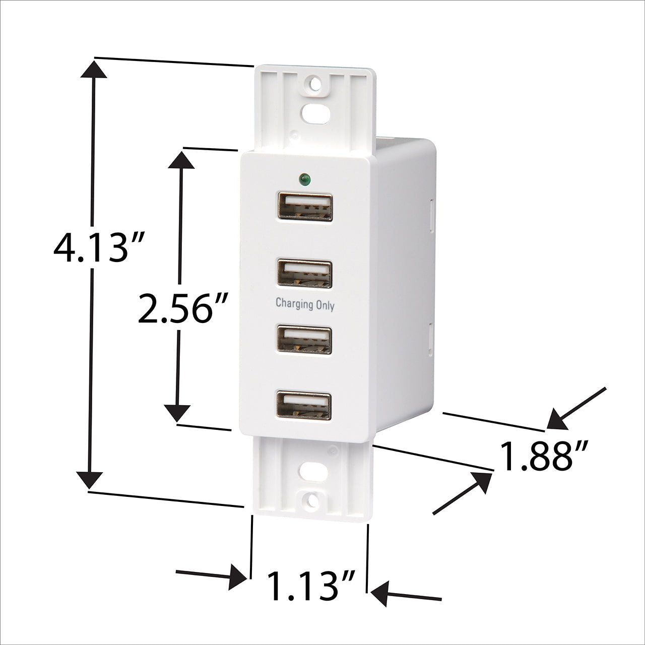 Magnedyne WCP-USB presa USB parete bianca 4 porte 2A