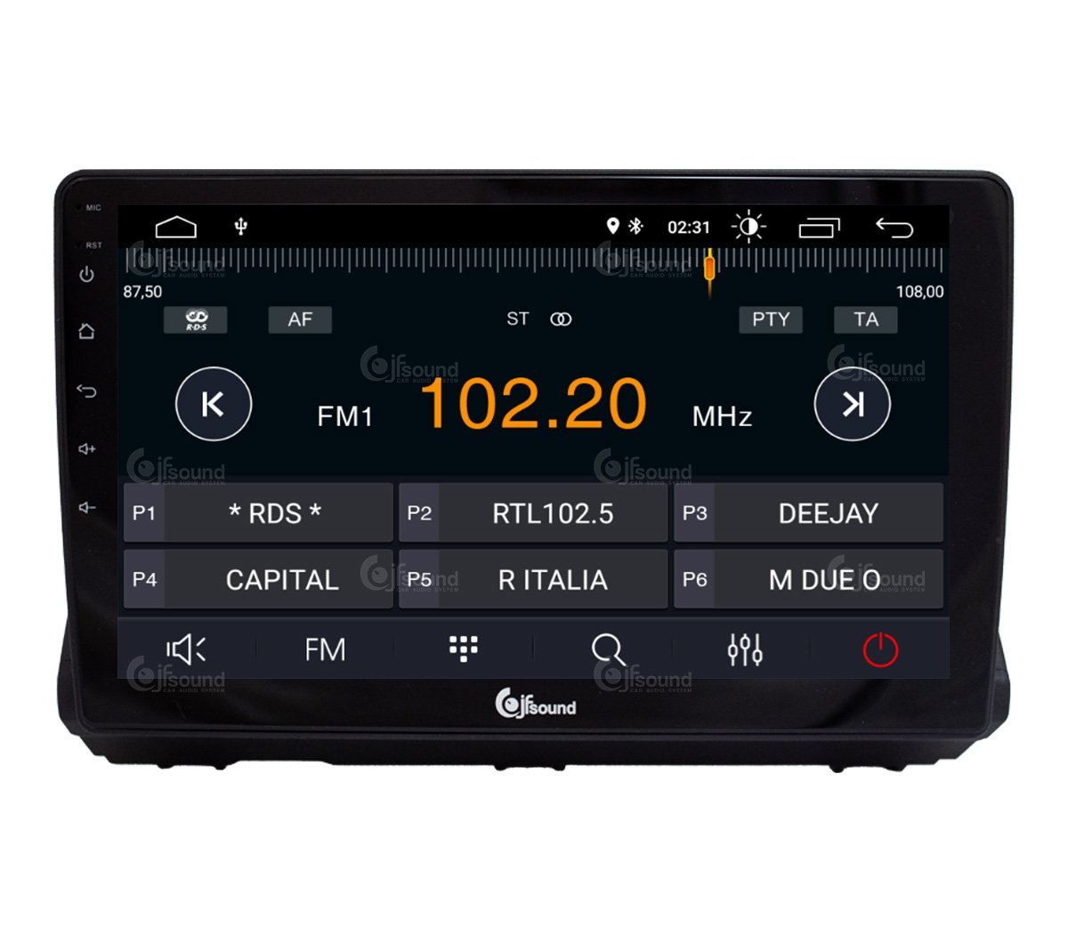 JFSound X7C-PRO JF-031DS-X7C-1-PRO autoradio Sandero DSP