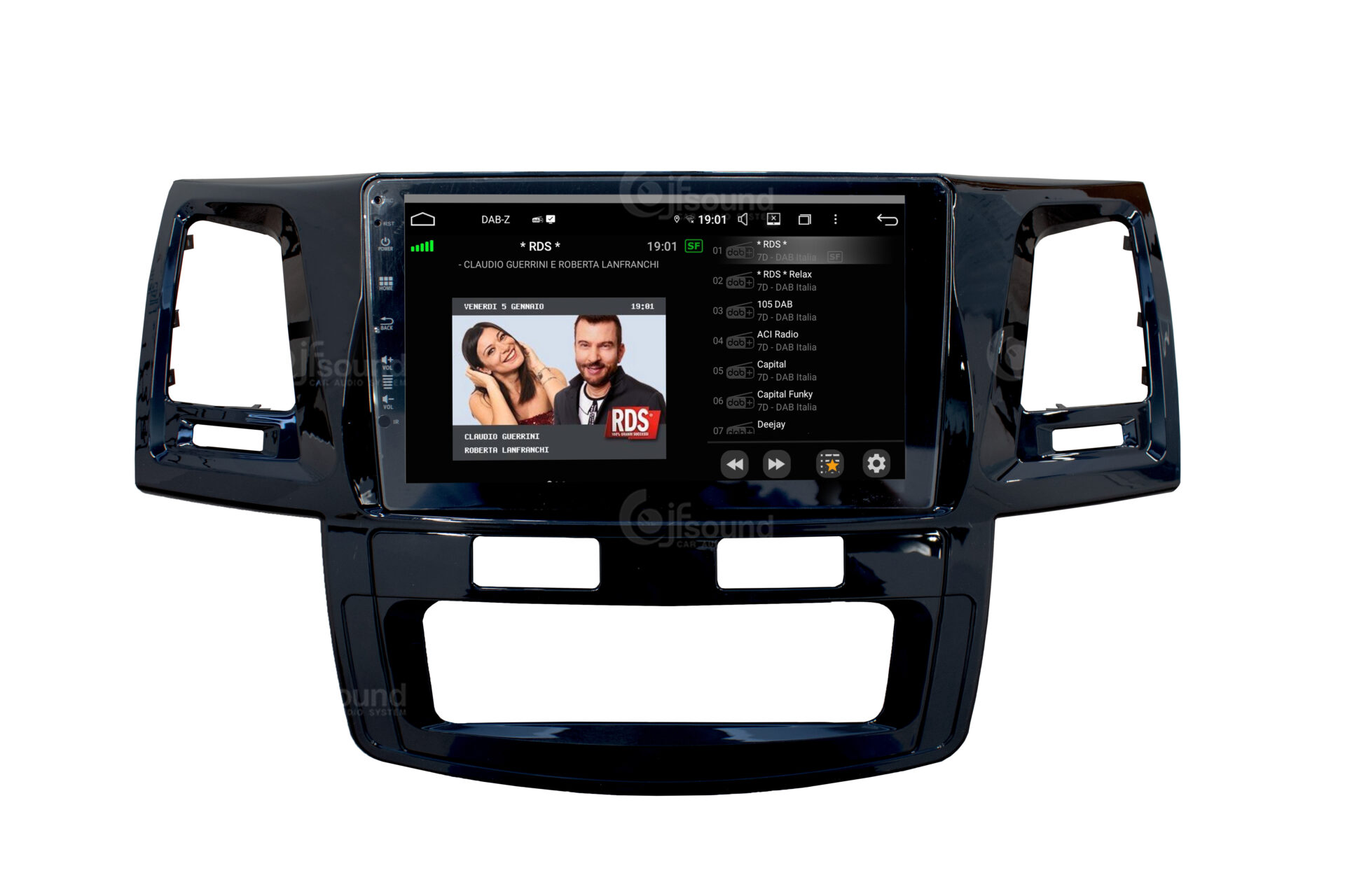 JFSound UP-PRO JF-039TH autoradio Toyota Hilux CarPlay