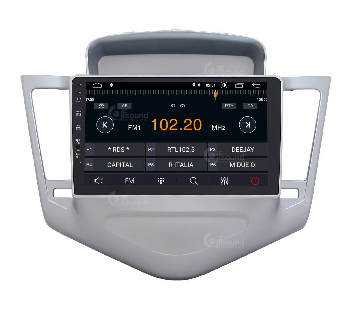 JFSound X7C-PRO JF-039CC-X7C-PRO autoradio Chevrolet Cruze DSP