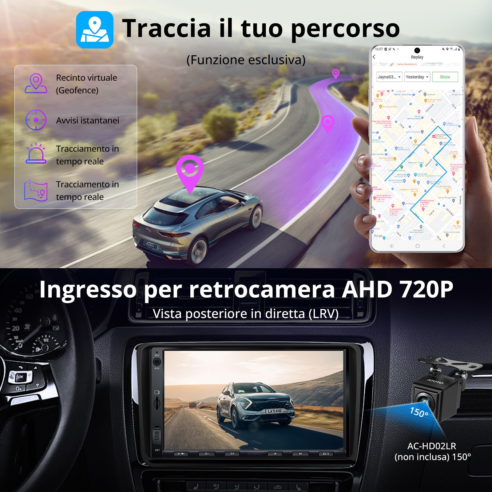 ATOTOZONE A5L autoradio Android 7" VW 2+32GB CarPlay
