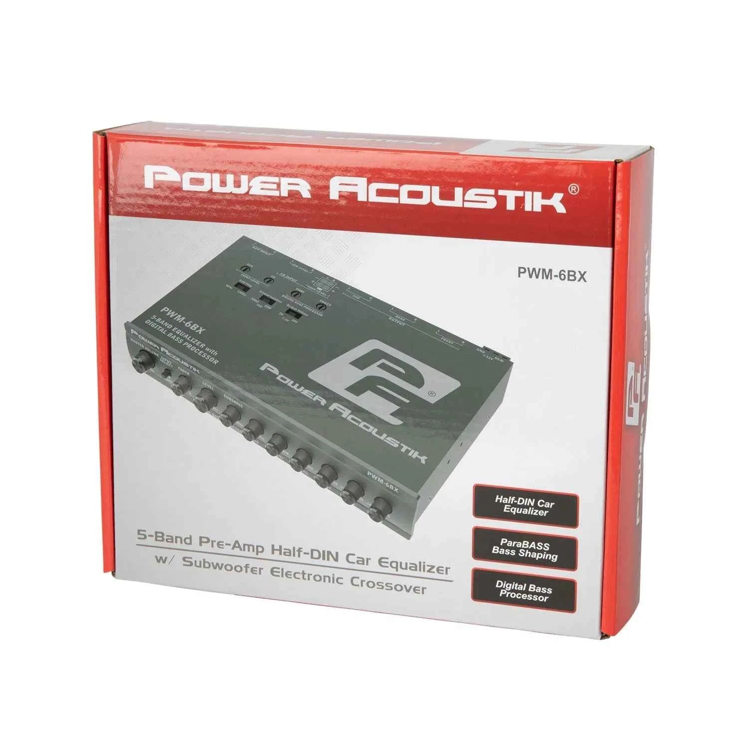 Power Acoustik EQs PWM-6BX processore bassi digitale ParaBASS