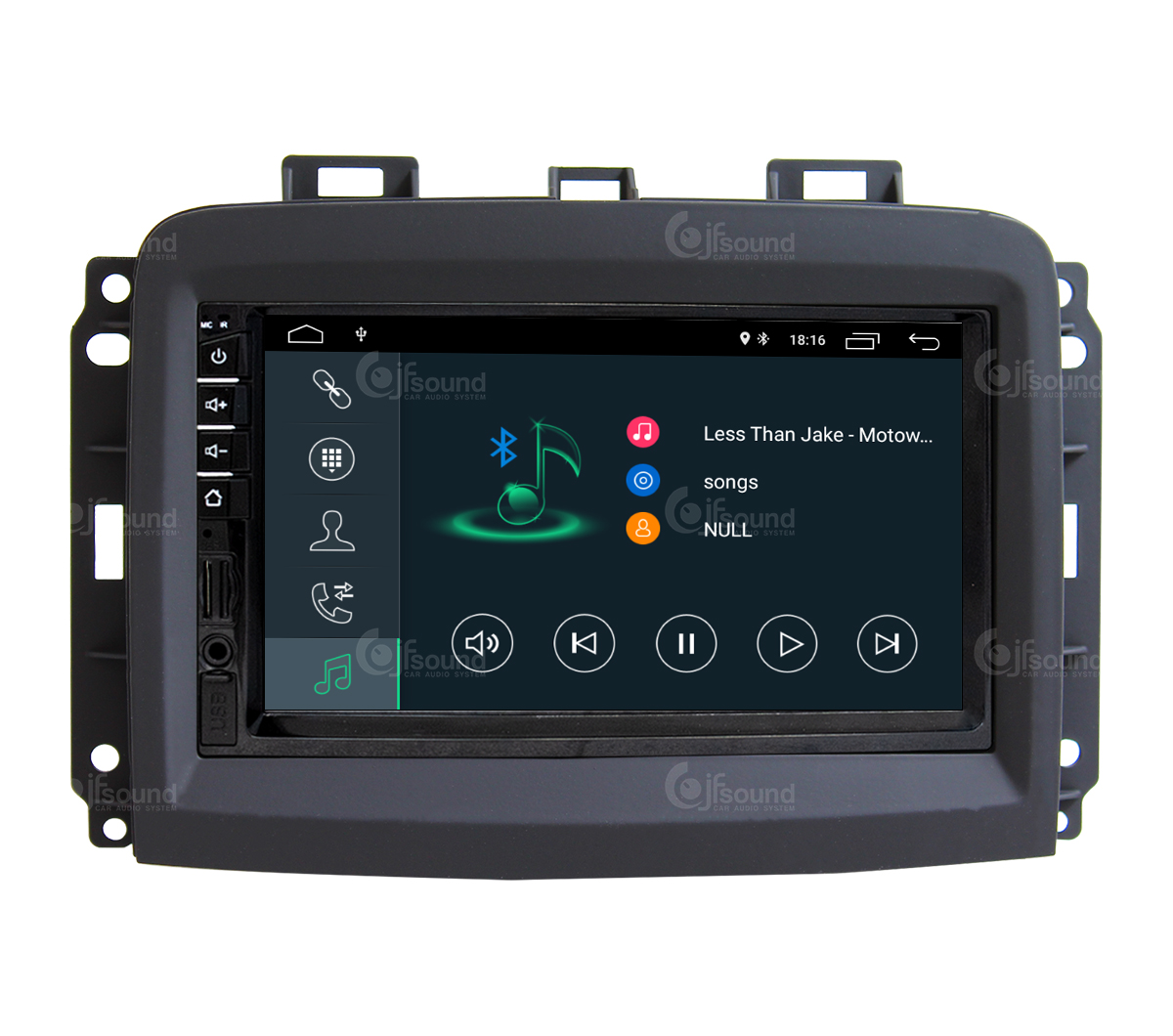 JFSound X7C-PRO JF-007-X7C-FL-PRO autoradio Android Fiat 500L DSP