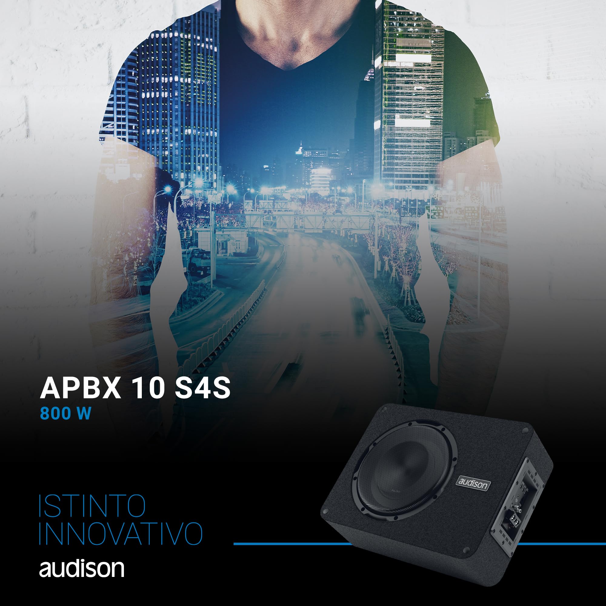 Audison Prima APBX 10 S4S Subwoofer cassa chiusa 250 mm 800 W