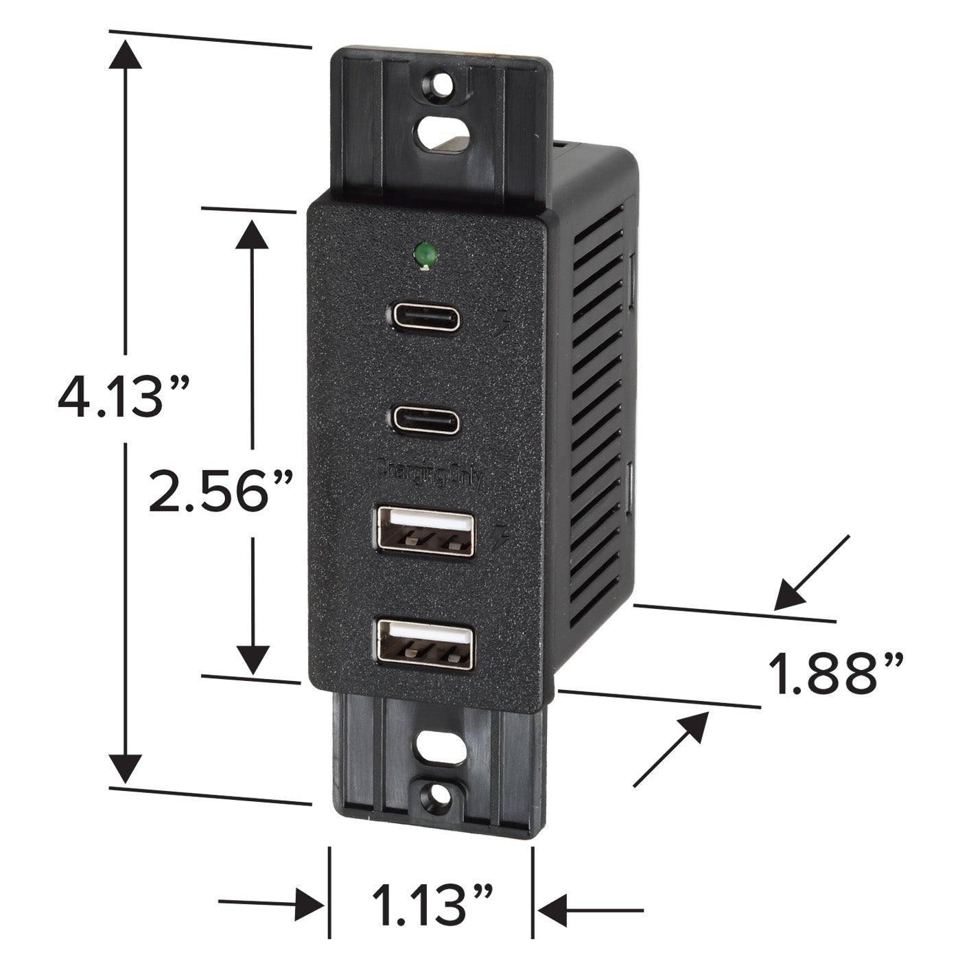 Magnedyne Utility Accessories caricatore USB da parete nero 4 porte 2A
