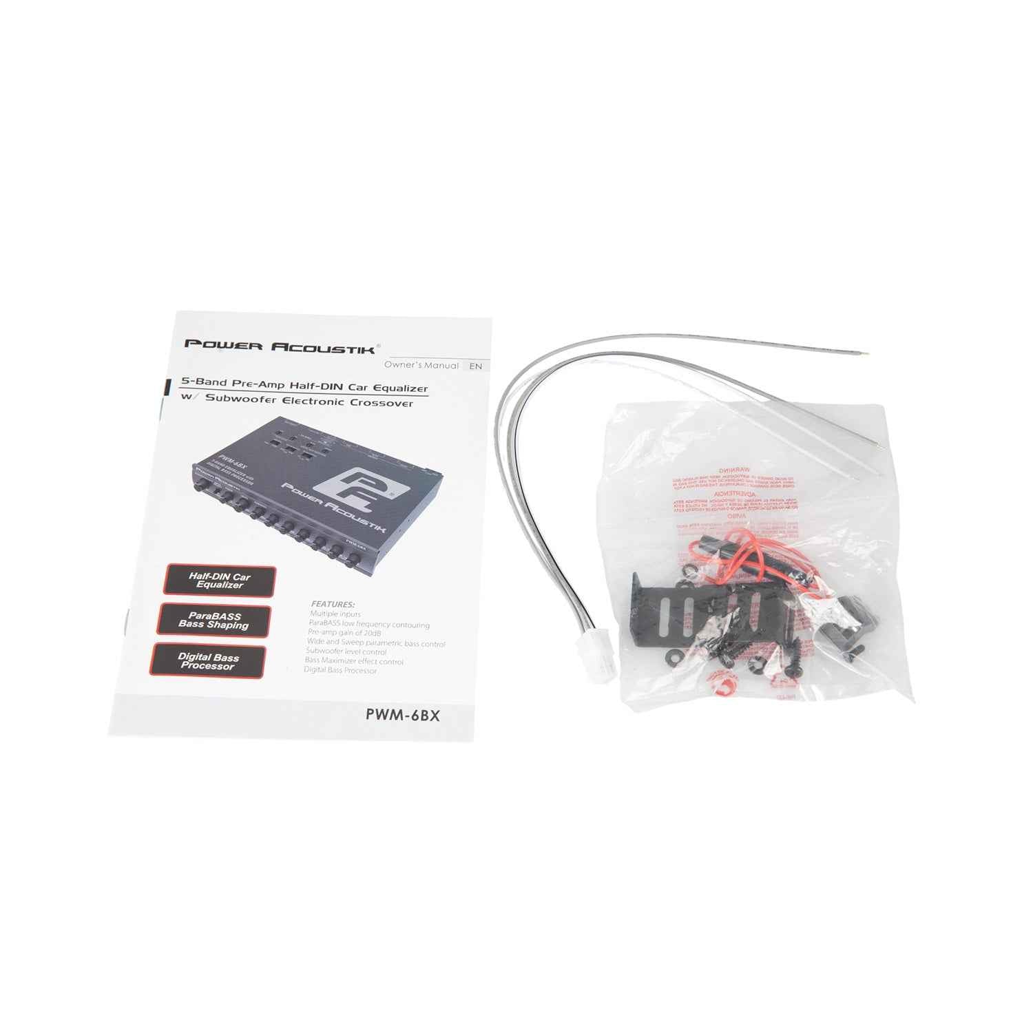 Power Acoustik EQs PWM-6BX processore bassi digitale ParaBASS