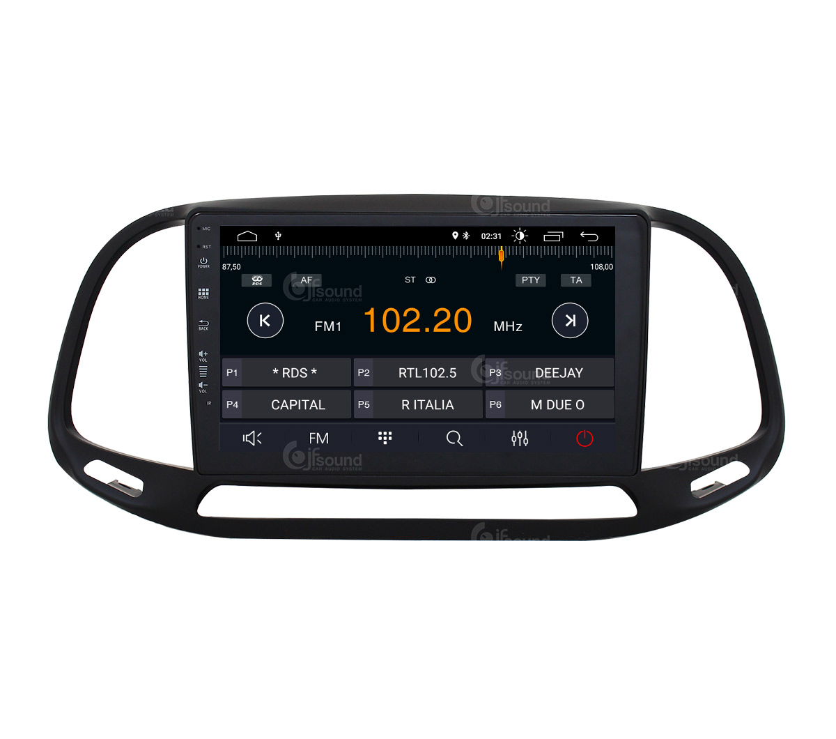 JFSound X7C-PRO JF-039FD-X7C-PRO autoradio Fiat Doblò con DSP