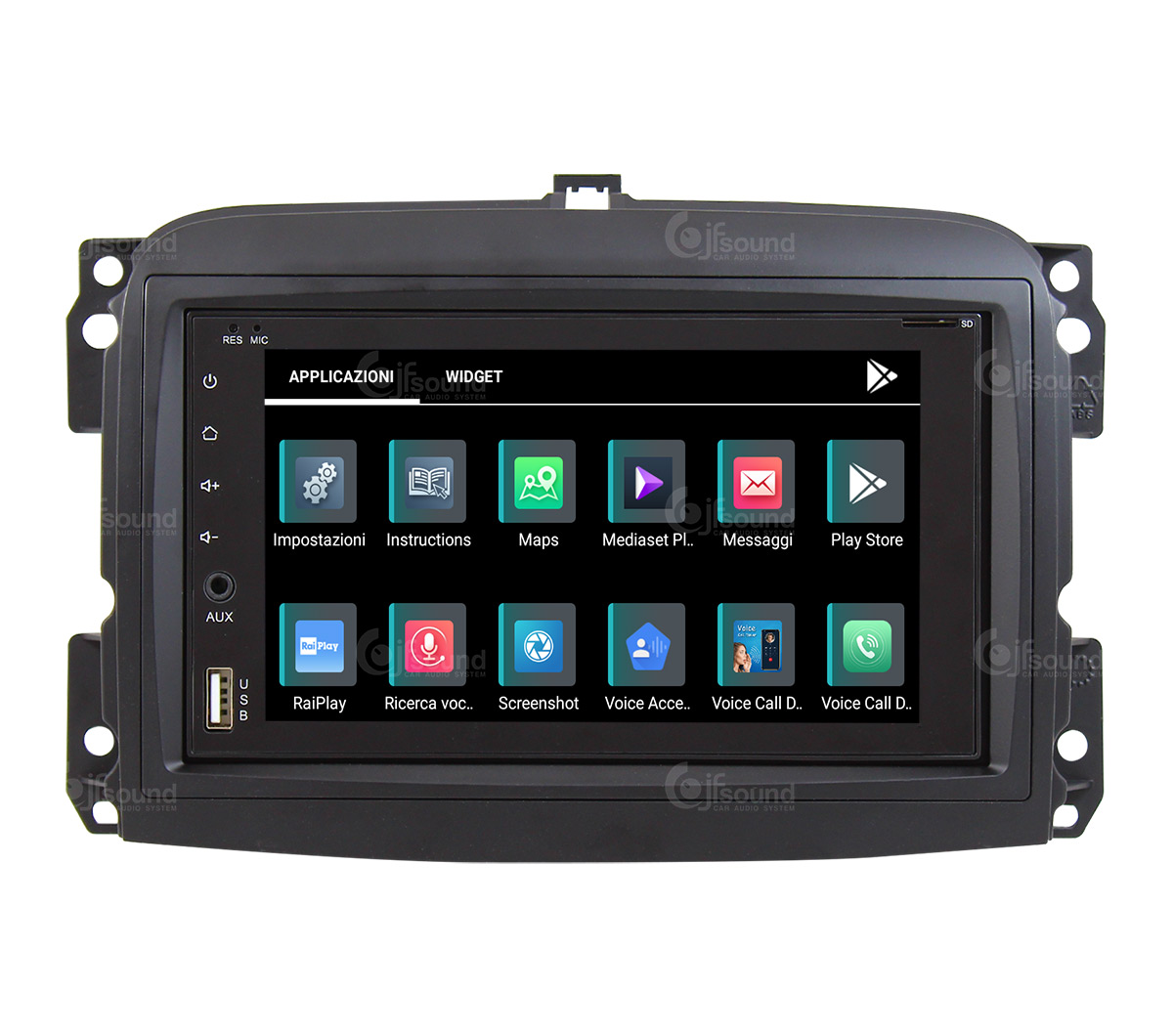 JFSound X9C-PRO JF-227-X9C-FLO-PRO autoradio per Fiat 500L 4G