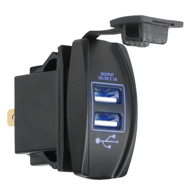 Magnedyne AUX-USB-E presa USB doppia 12V da plancia