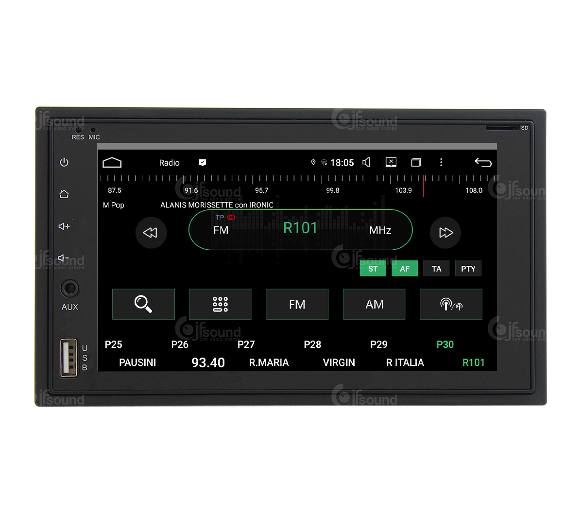 JFSound UP-PRO autoradio Android auto sistema custom wireless