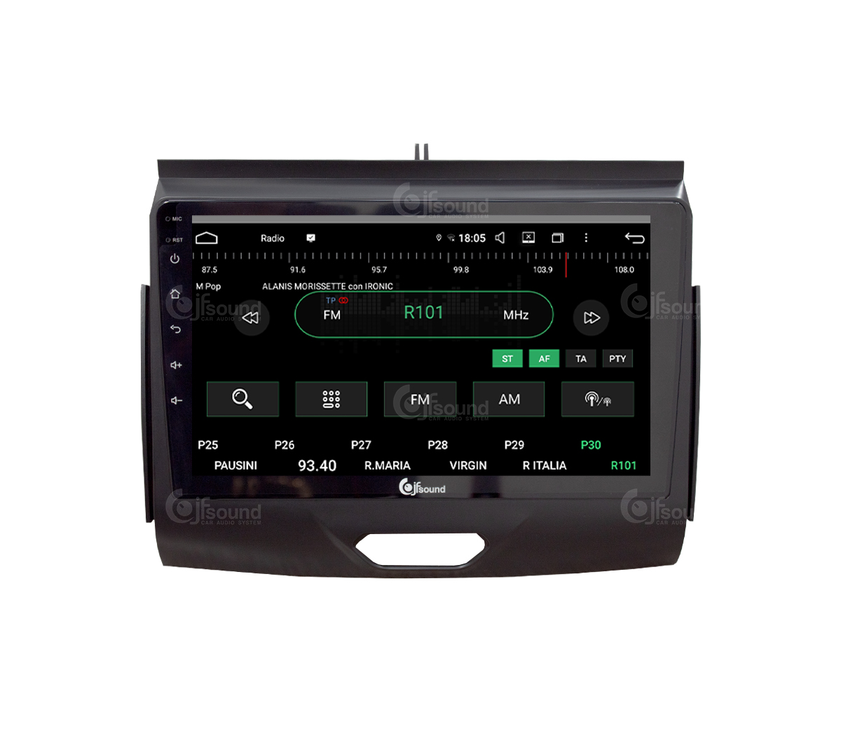 JFSound UP-PRO JF-439FR-UP-PRO autoradio Ford Ranger CarPlay