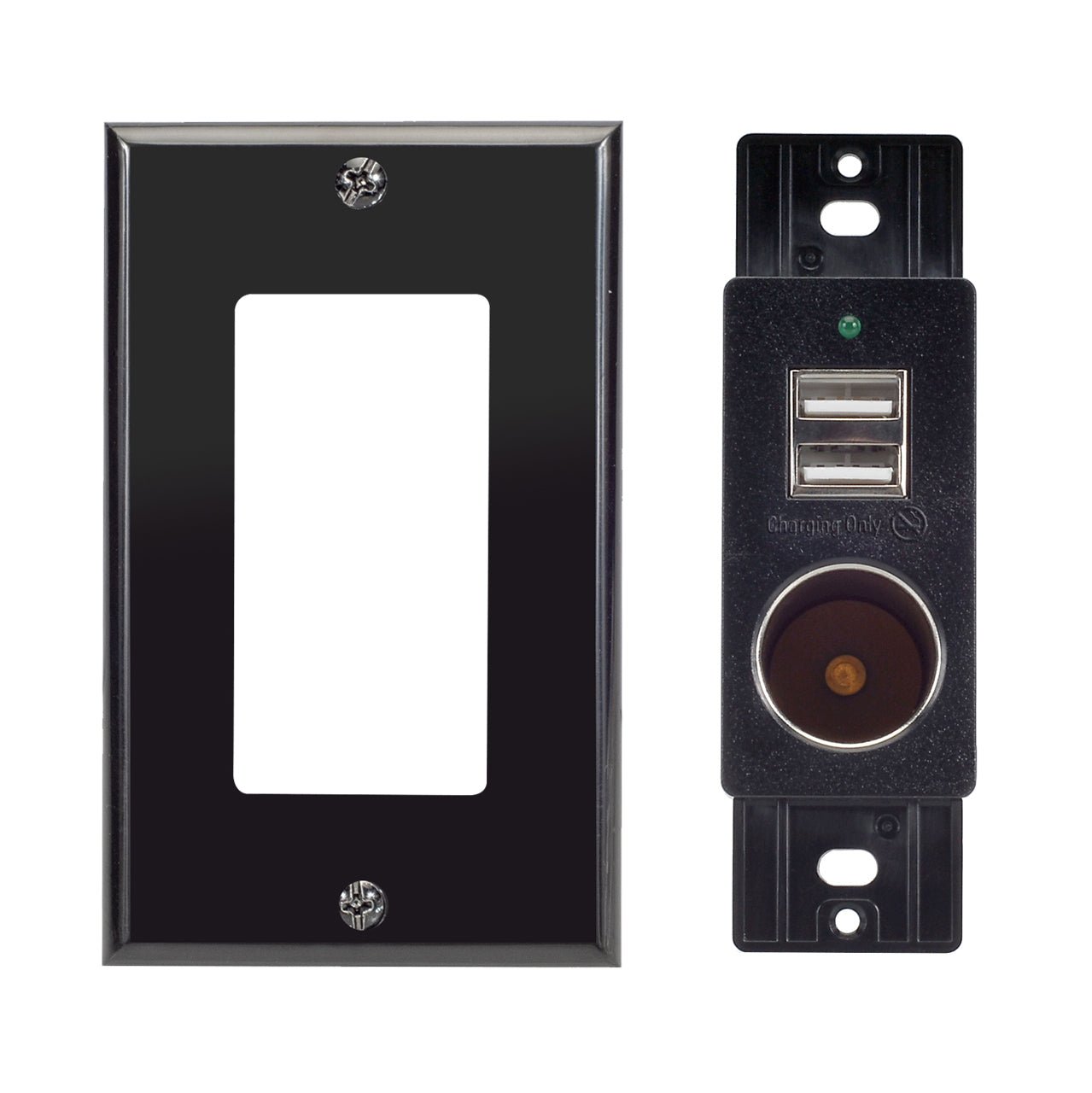Magnadyne WCP-12V-B Caricatore USB Parete 2 Porte + 12V