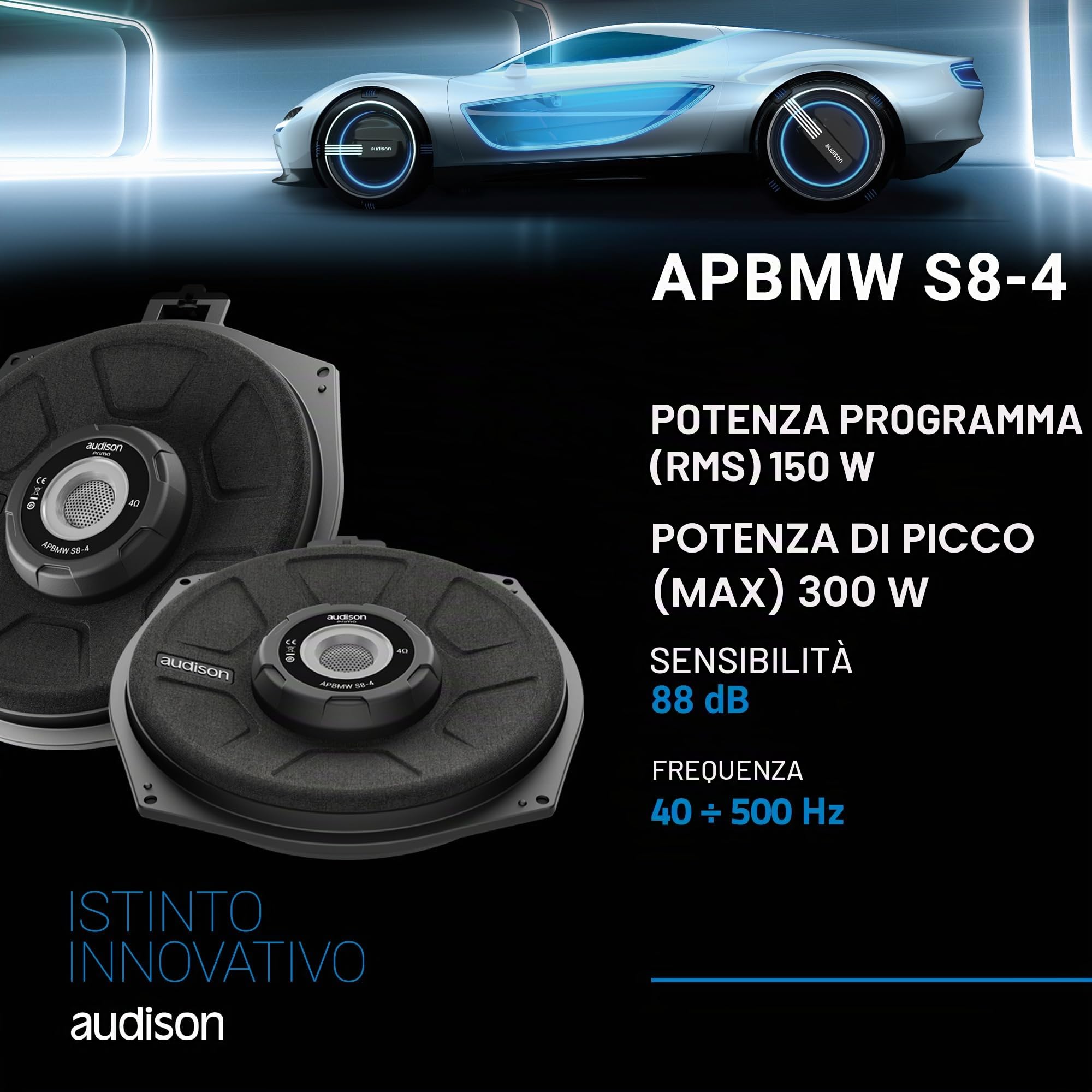 Audison Prima APBMW S8-4.2 Subwoofer BMW 200mm 150W