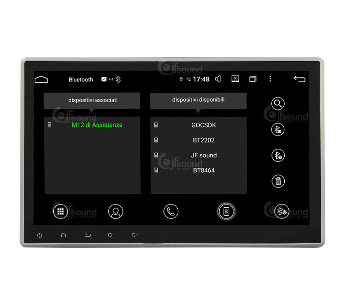 JFSound UP-PRO Autoradio Android Auto Sistema Multimediale