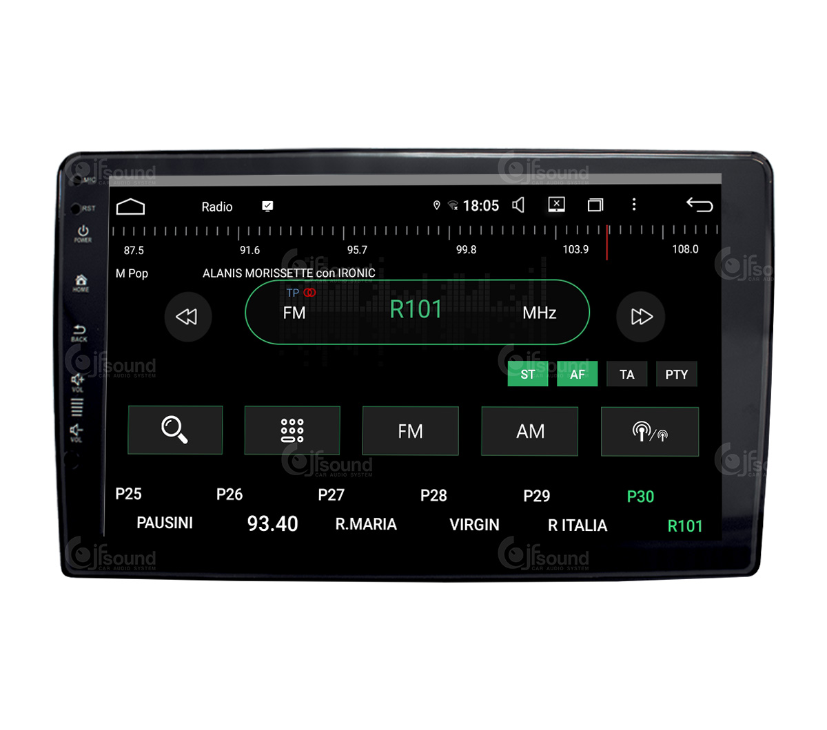 JFSound UP-PRO JF-139P8-X7C-PRO autoradio Android Peugeot 308