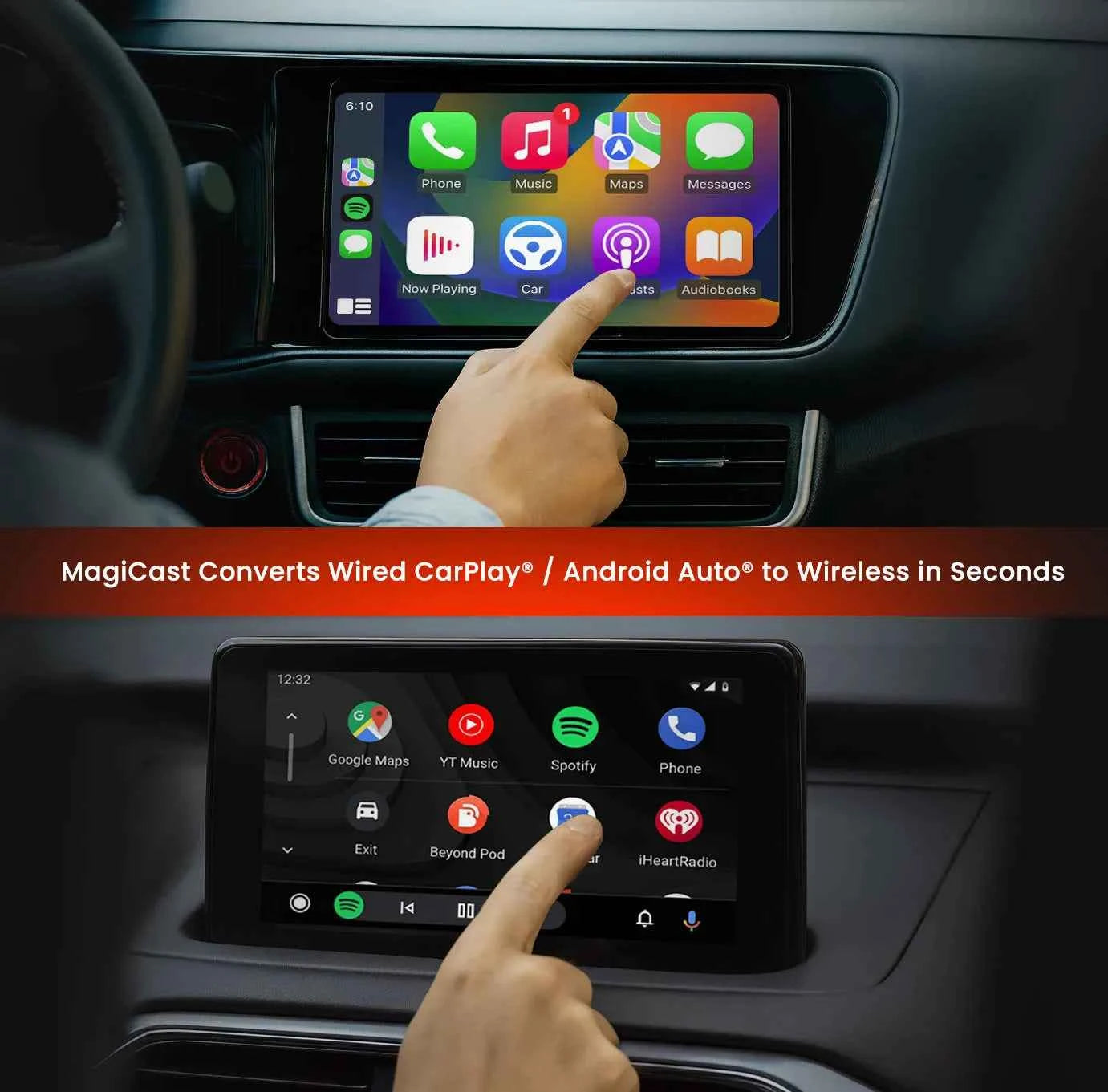 Power Acoustik MC-1 MagiCast adattatore CarPlay wireless