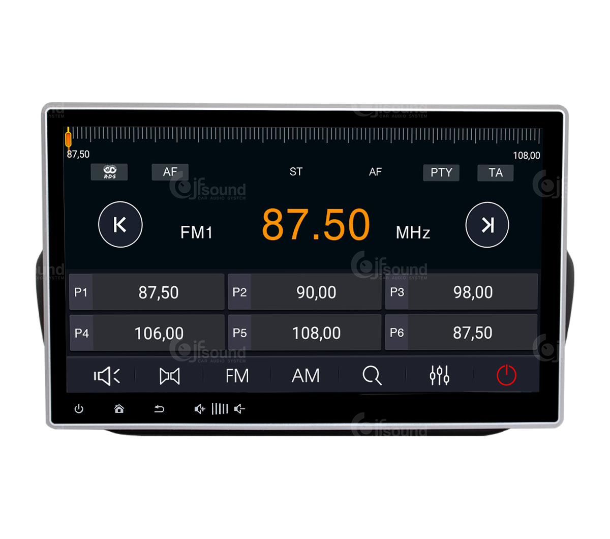 JFSound X9C-PRO JF-011 autoradio Fiat Fiorino 4G DSP