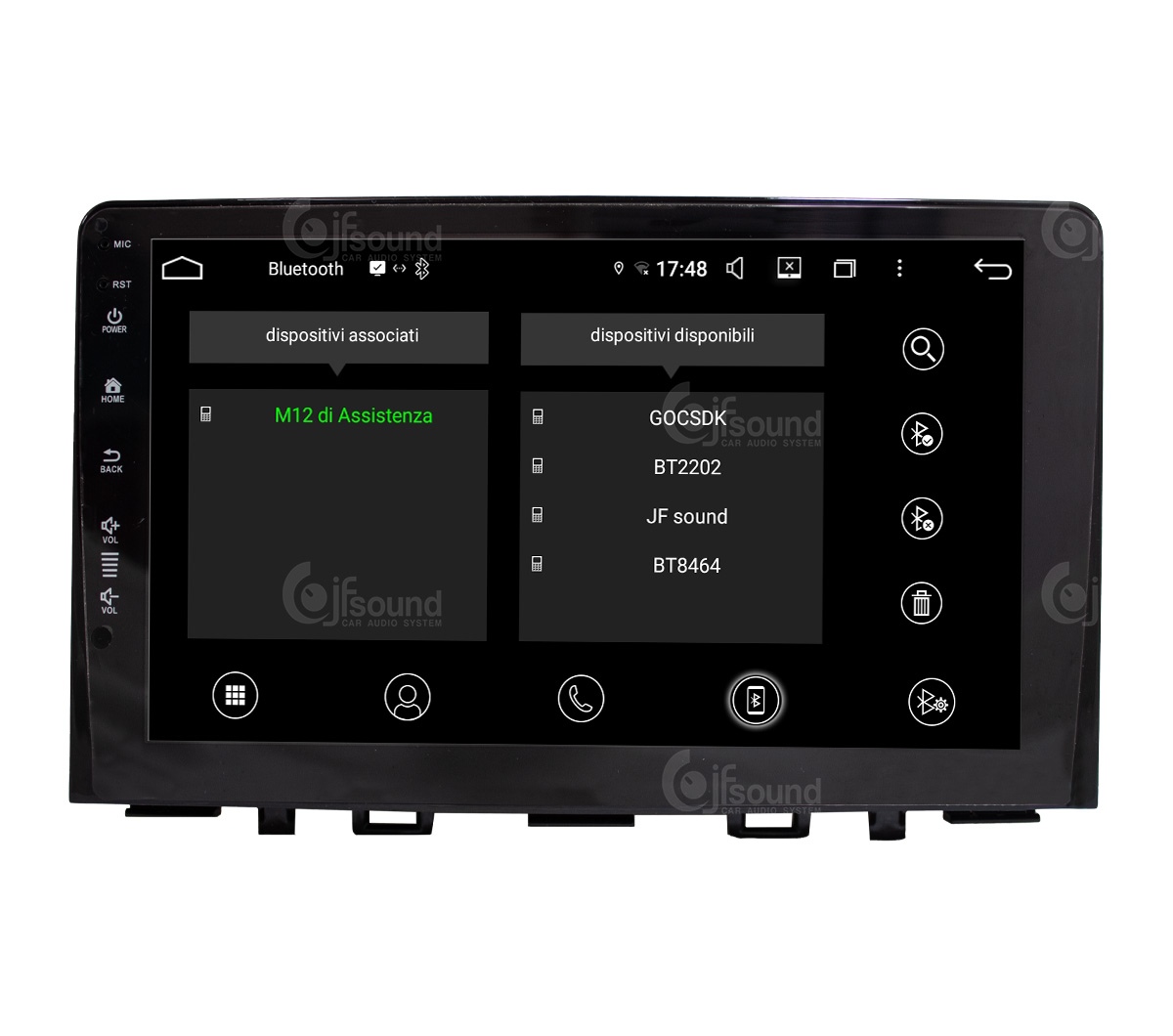 JFSound UP-PRO JF-039KR-UP-1-PRO autoradio per Kia Rio Stonic CarPlay
