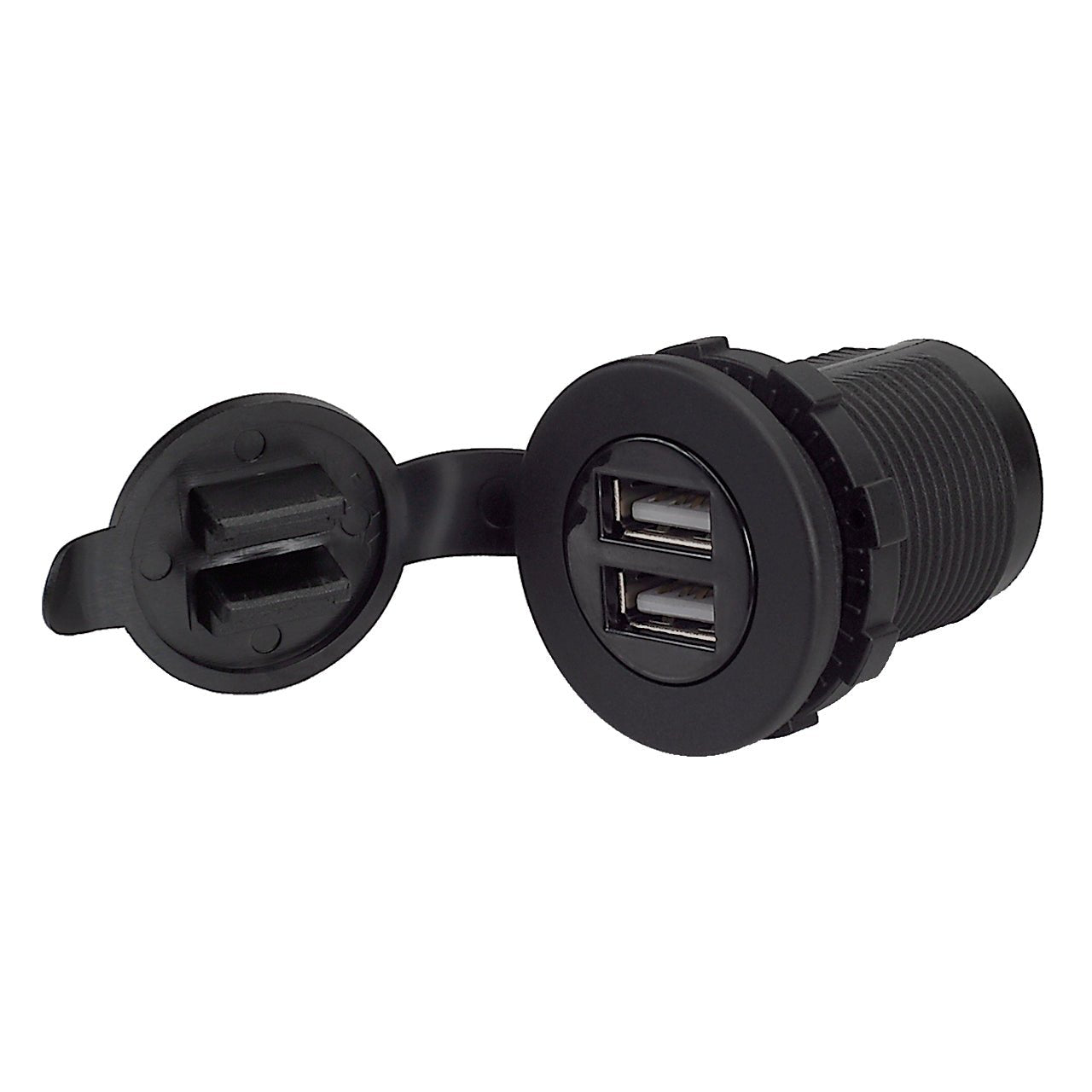 Magnedyne AUX-USB2 Doppia Presa USB Auto 5V 2.1A Nera Plancia