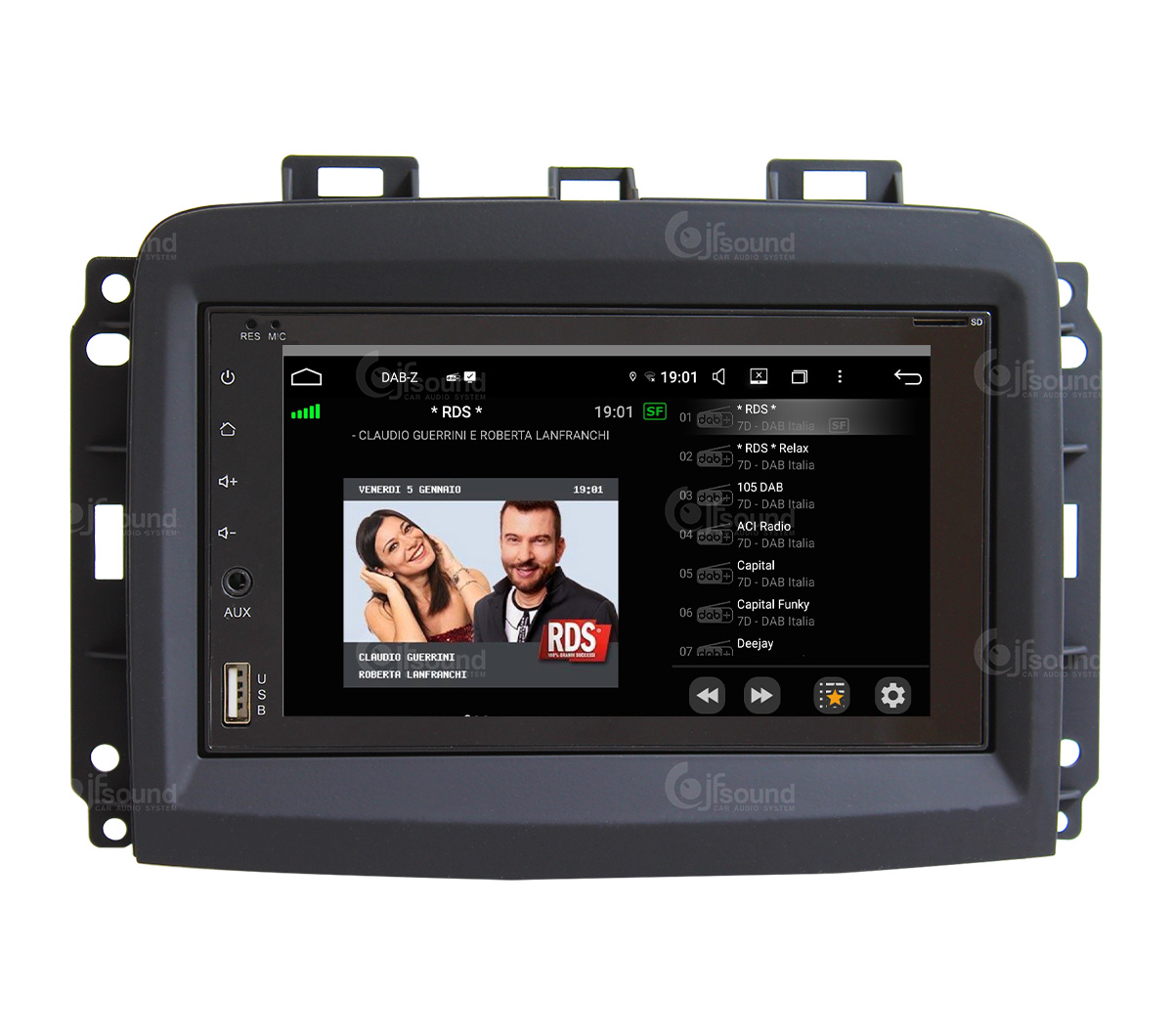 JFSound UP-PRO JF-227-UP-FL-PRO autoradio Fiat 500L CarPlay