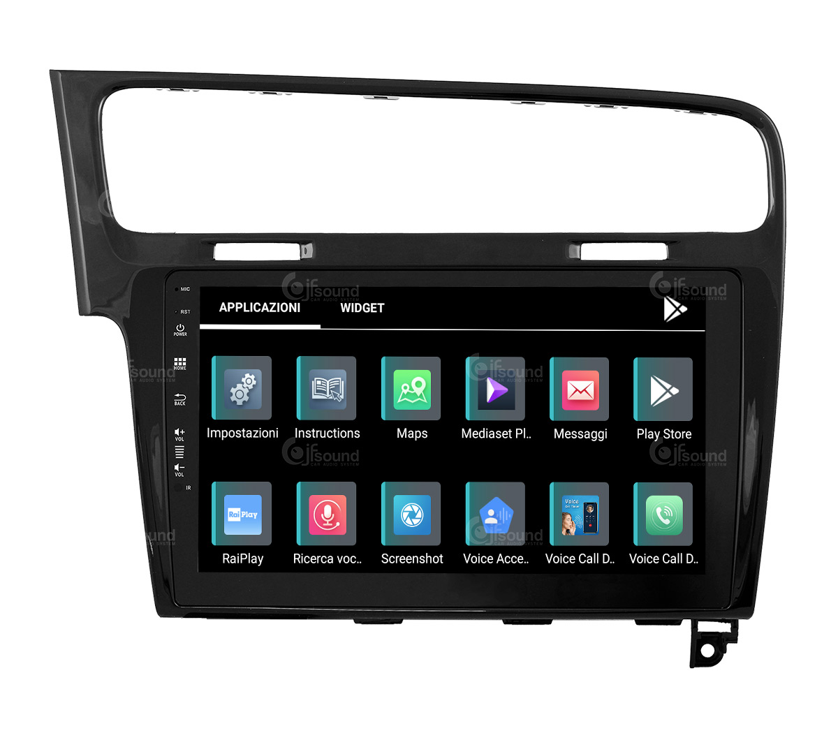 JFSound X9C-PRO JF-031W7-X9C-PRO autoradio Golf 7 4G retrocamera