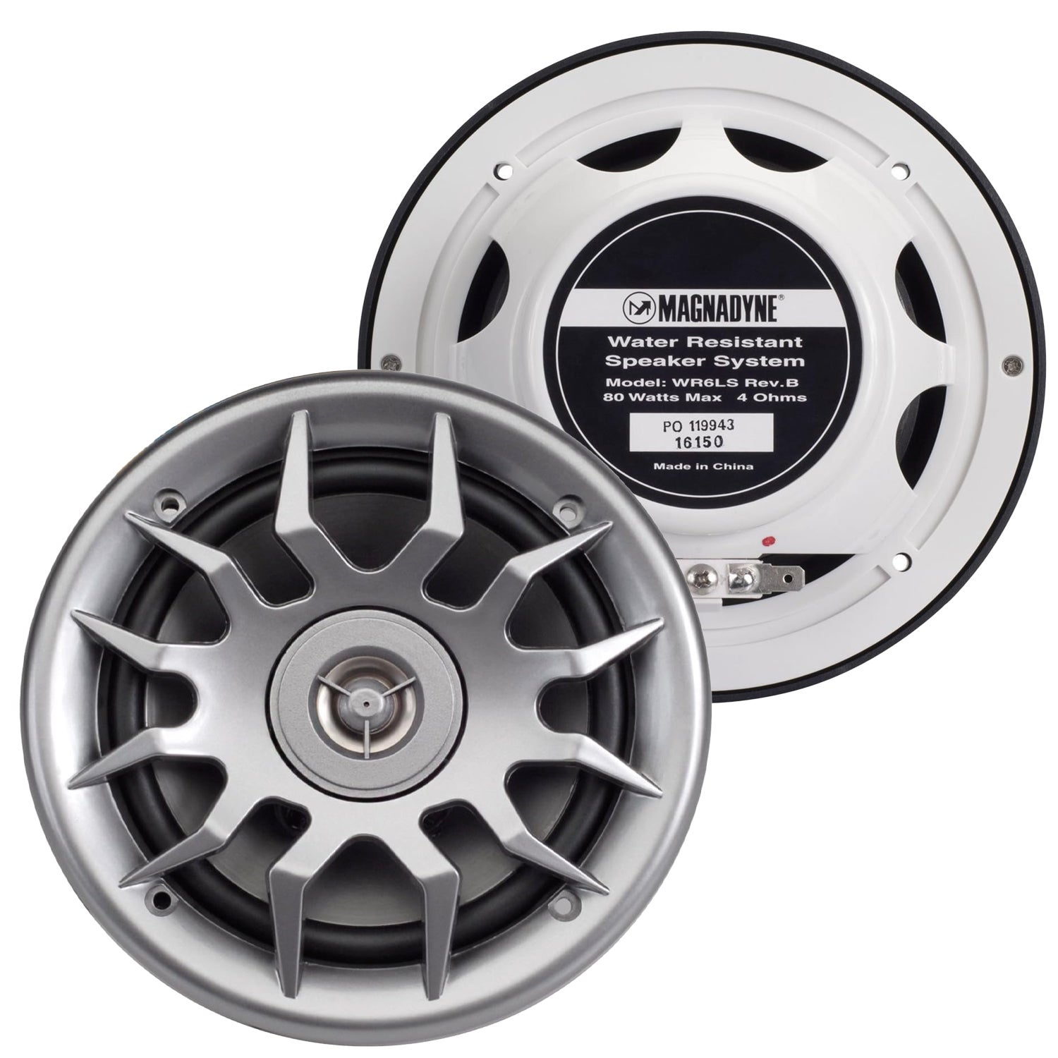 Magnedyne AquaVibe WR6LS-PAIR casse marine 6.5" nere 2 vie