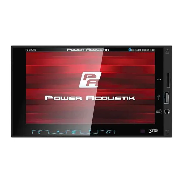 Power Acoustik PL-622HB autoradio 2 DIN 6.2" Bluetooth