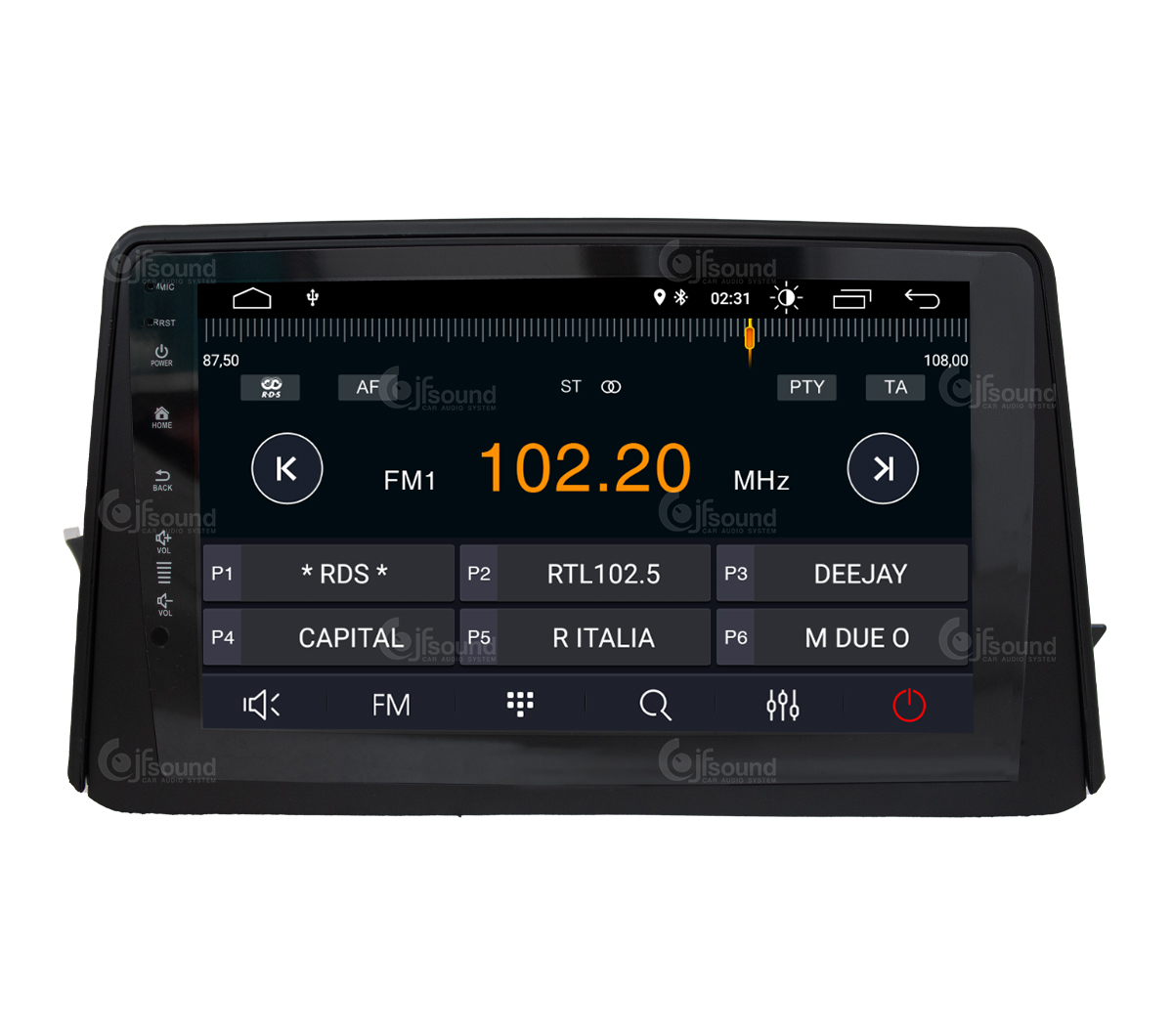 JFSound X7C-PRO JF-039OM-X7C-PRO autoradio Android Mokka DSP