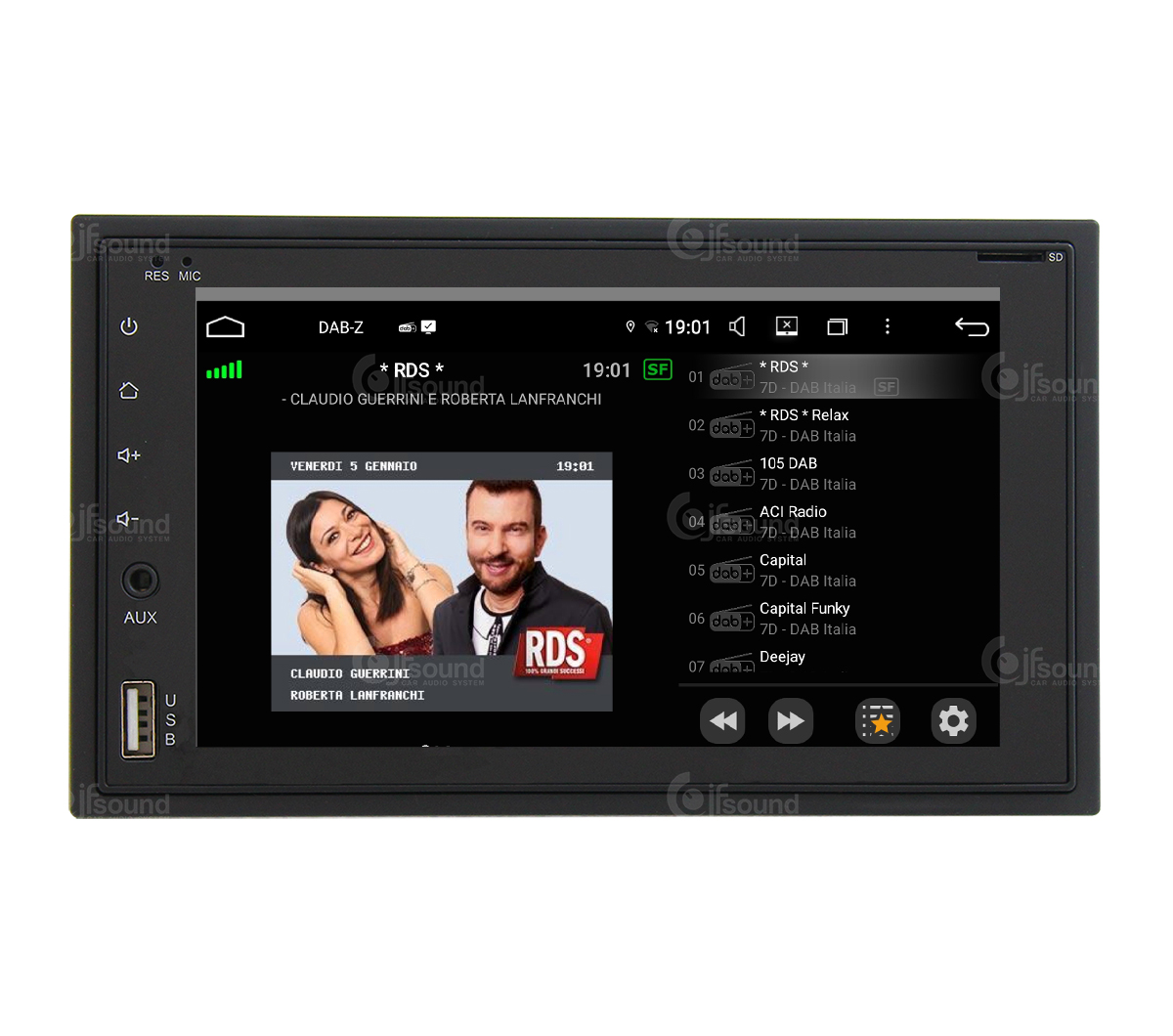 JFSound UP-PRO autoradio Android auto sistema custom wireless