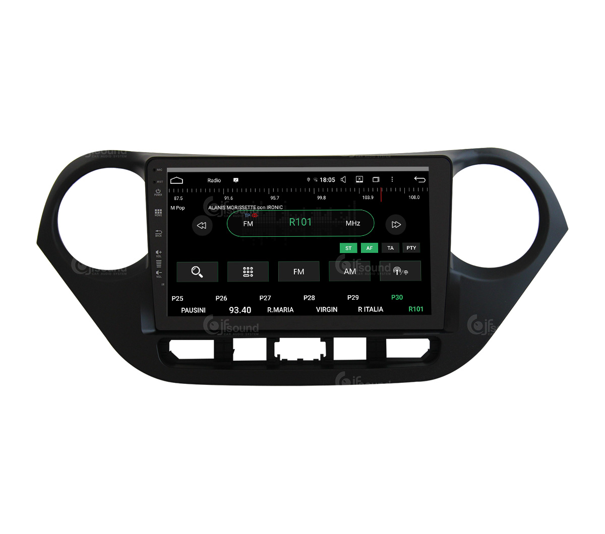 JFSound UP-PRO JF-037H1 autoradio Android per Hyundai i10 wireless