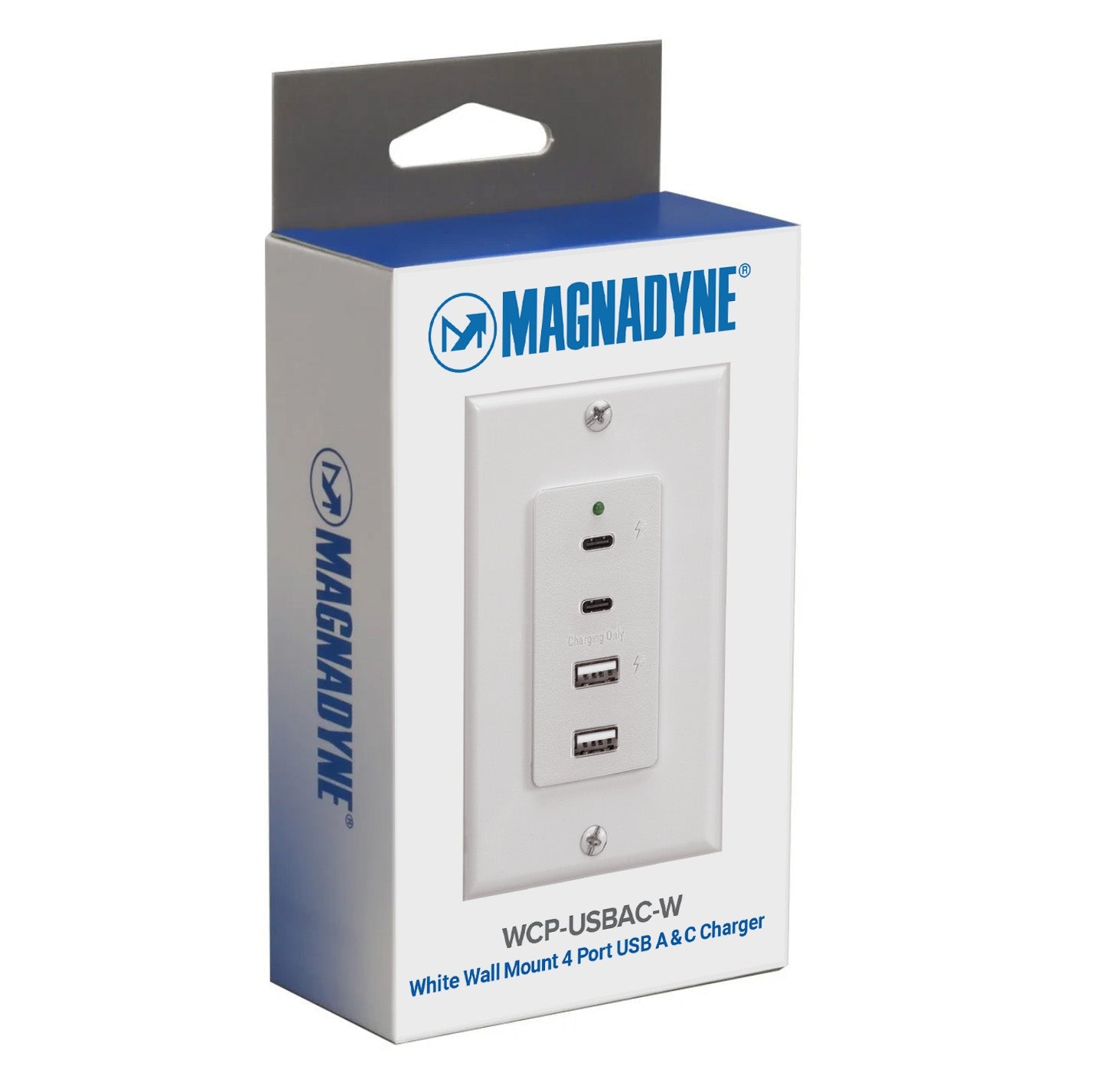 Magnedyne WCP-USBAC-B Caricatore USB Parete Nero 4 Porte