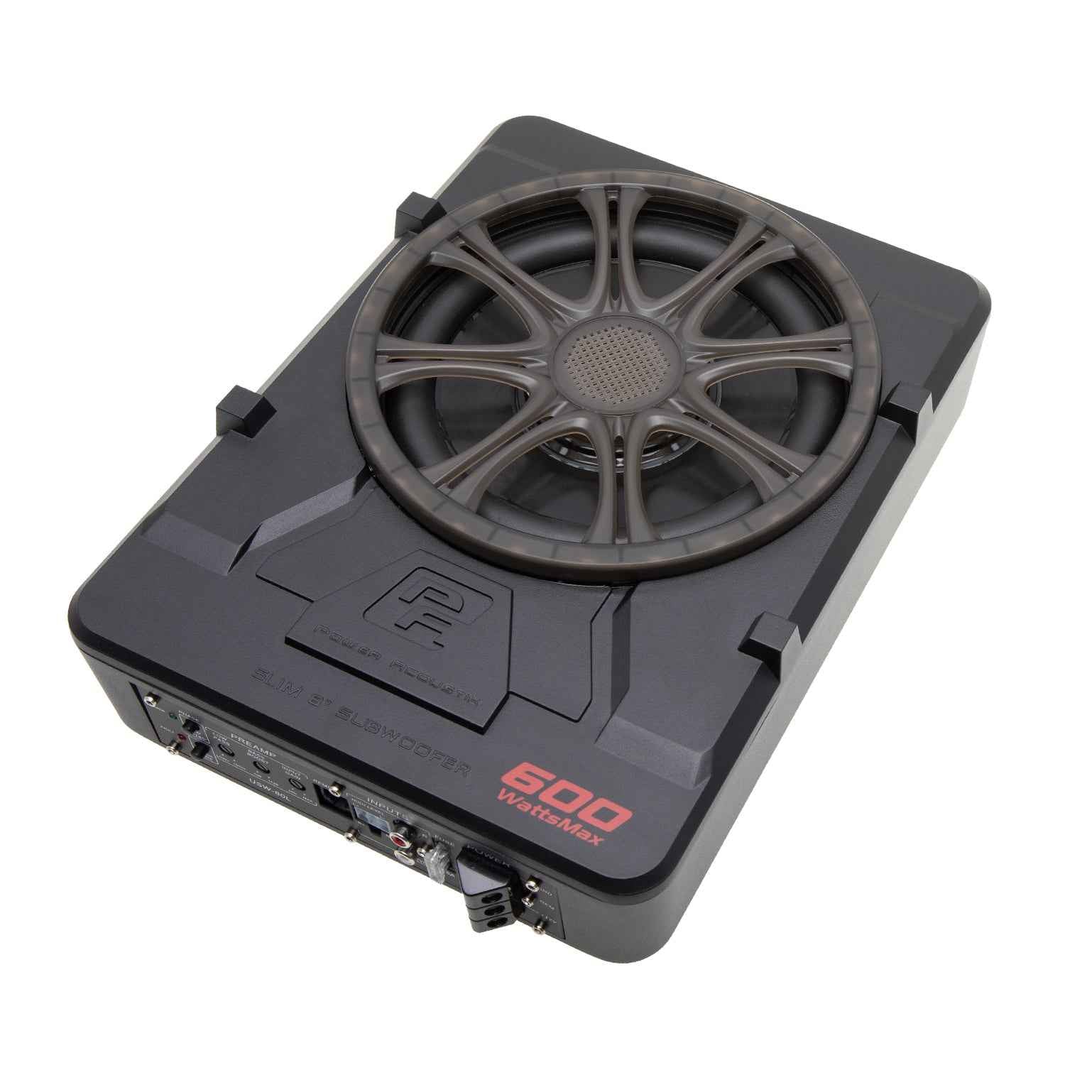 Power Acoustik PUB-8L subwoofer 8" 600W amplificato LED