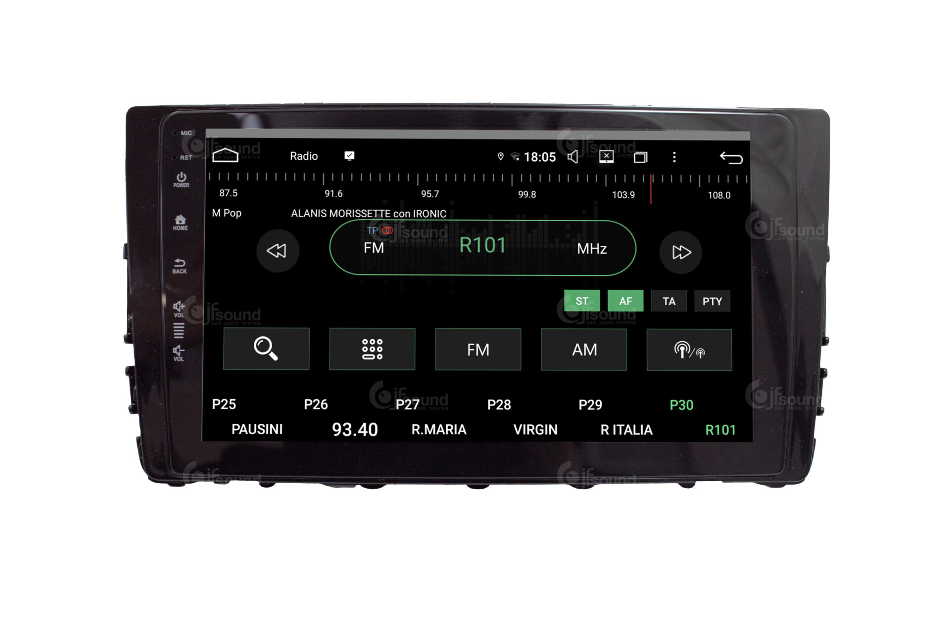 JFSound UP-PRO JF-039WR-UP-PRO autoradio per T-Roc con CarPlay