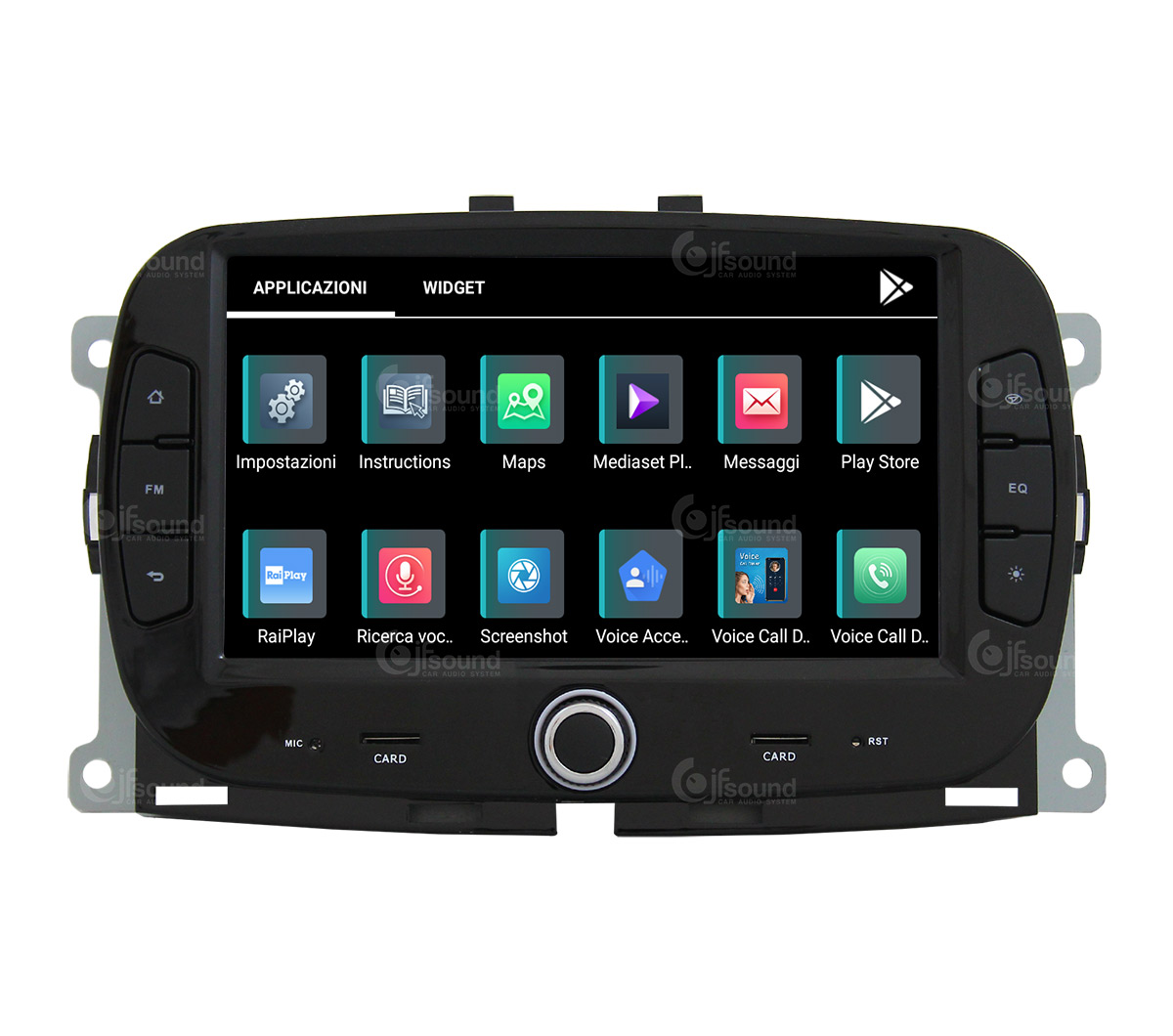 JFSound X9C-PRO JF-137F5 Autoradio Android Fiat 500 4G DSP