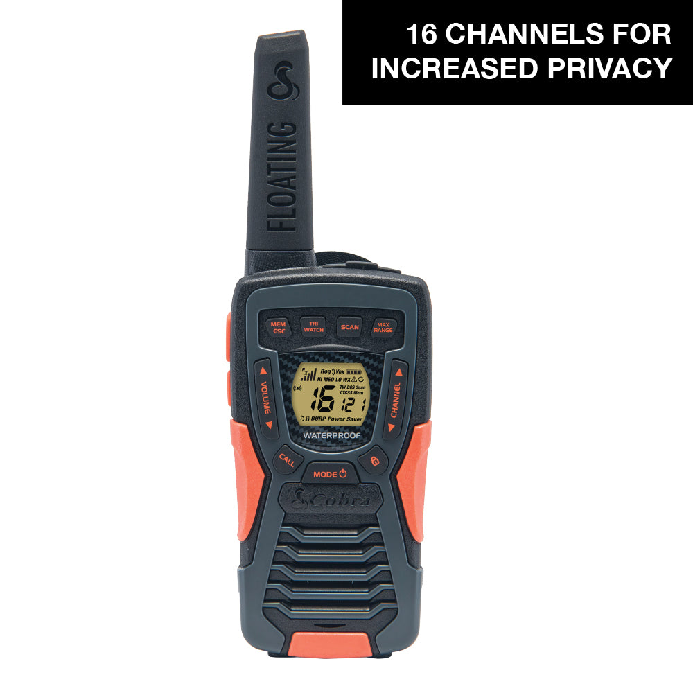 Cobra AM1055 FLT walkie talkie 2 pezzi galleggiante IPX7