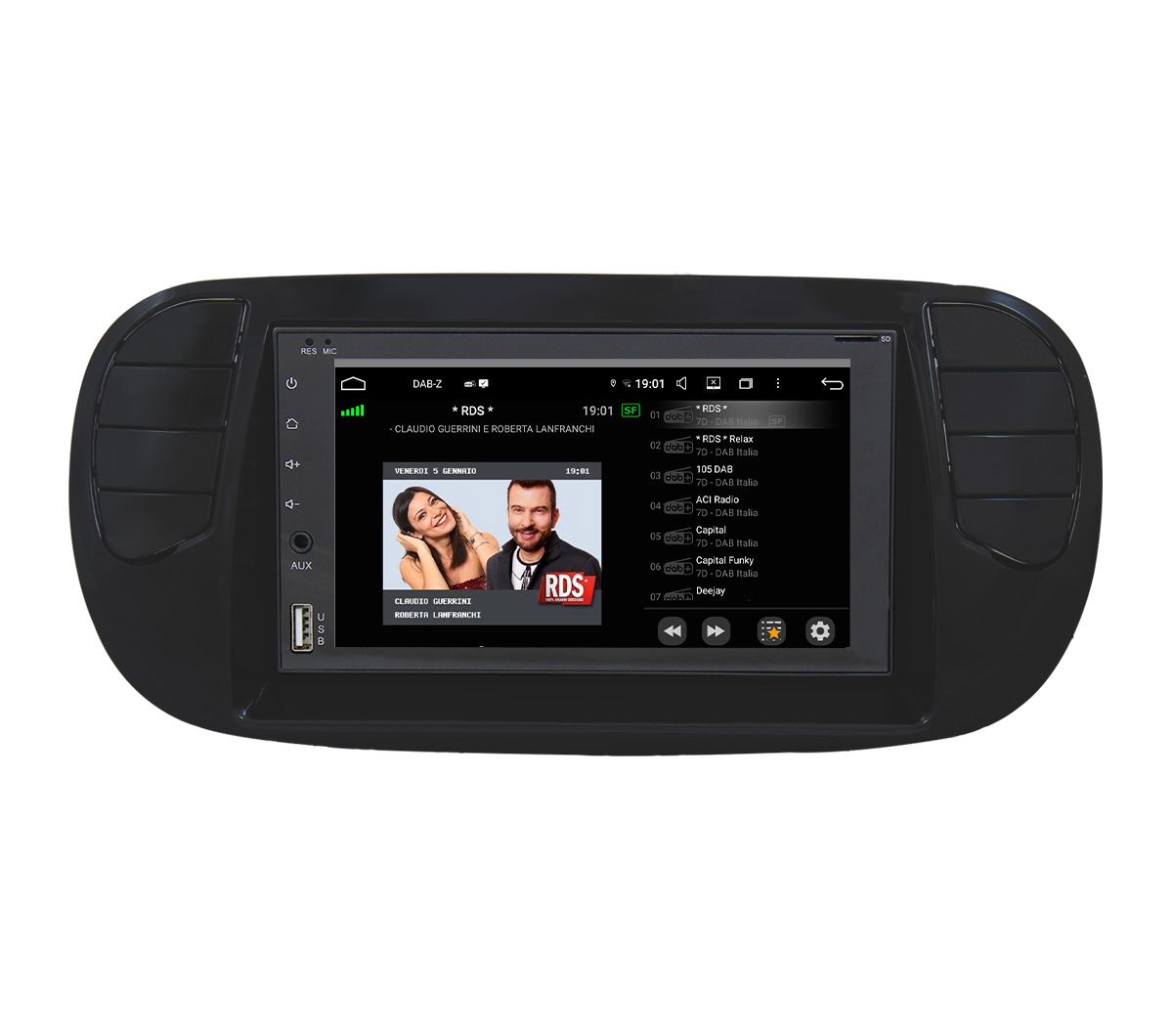 JFSound UP-PRO JF-227-UP-F5O-PRO autoradio Fiat 500 CarPlay