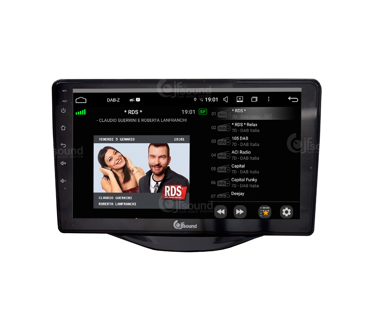 JFSound UP-PRO JF-139TA-UP-PRO autoradio Toyota Aygo Citroen C1