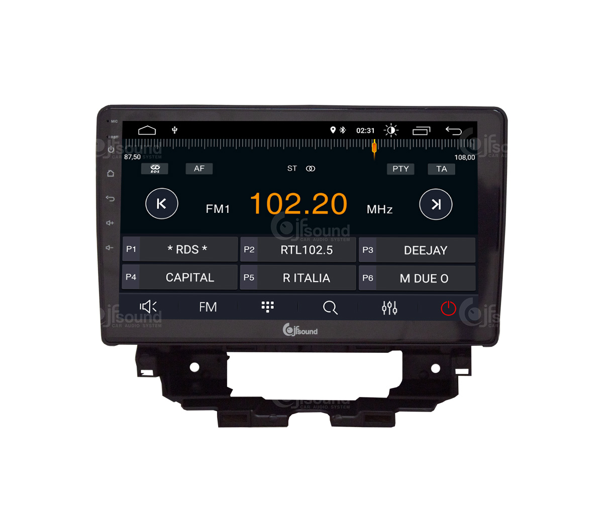JFSound JF-031RK-X7C-PRO autoradio Renault Kangoo DSP