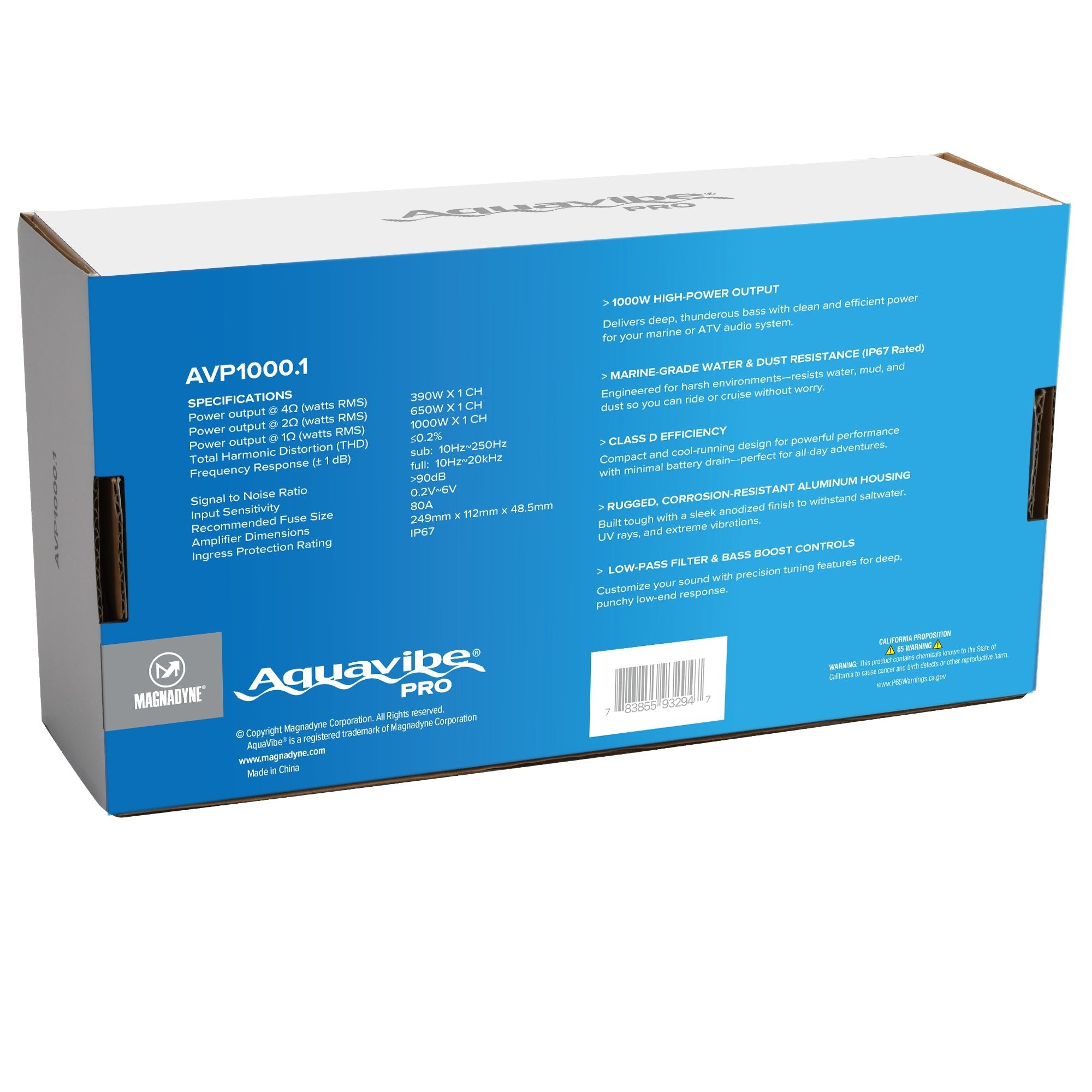 Magnedyne AquaVibe Pro AVP1000.1 amplificatore mono 1000W