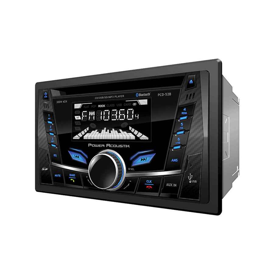 Power Acoustik PCD-52B autoradio 2 DIN CD MP3 Bluetooth