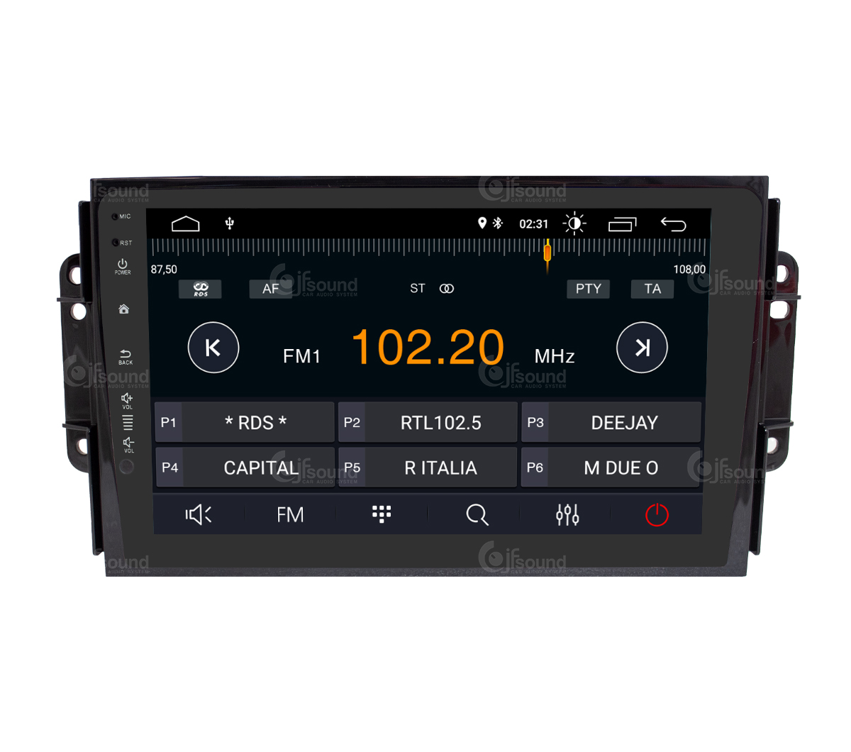 JFSound X7C-PRO JF-039D3-X7C-PRO autoradio Android DR 3 DSP