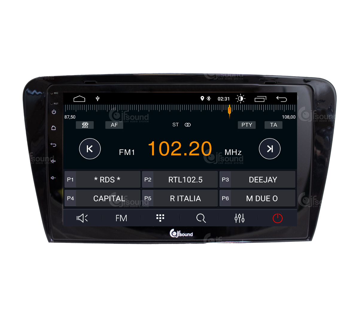 JFSound JF-231SO-X7C-PRO autoradio Android per Skoda Octavia DSP